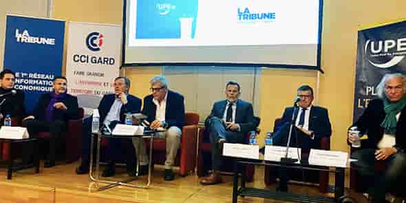 Les candidats aux municipales de Nîmes ont débattu le 5 mars, invités par l'UPE 30 et La Tribune.