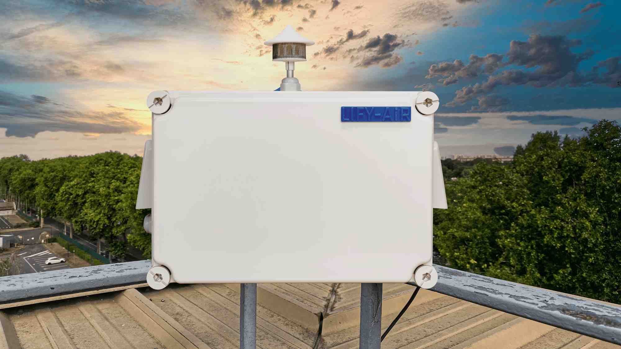 L’un des capteurs de Lifyair installé au sein de la ville d’Orléans.
