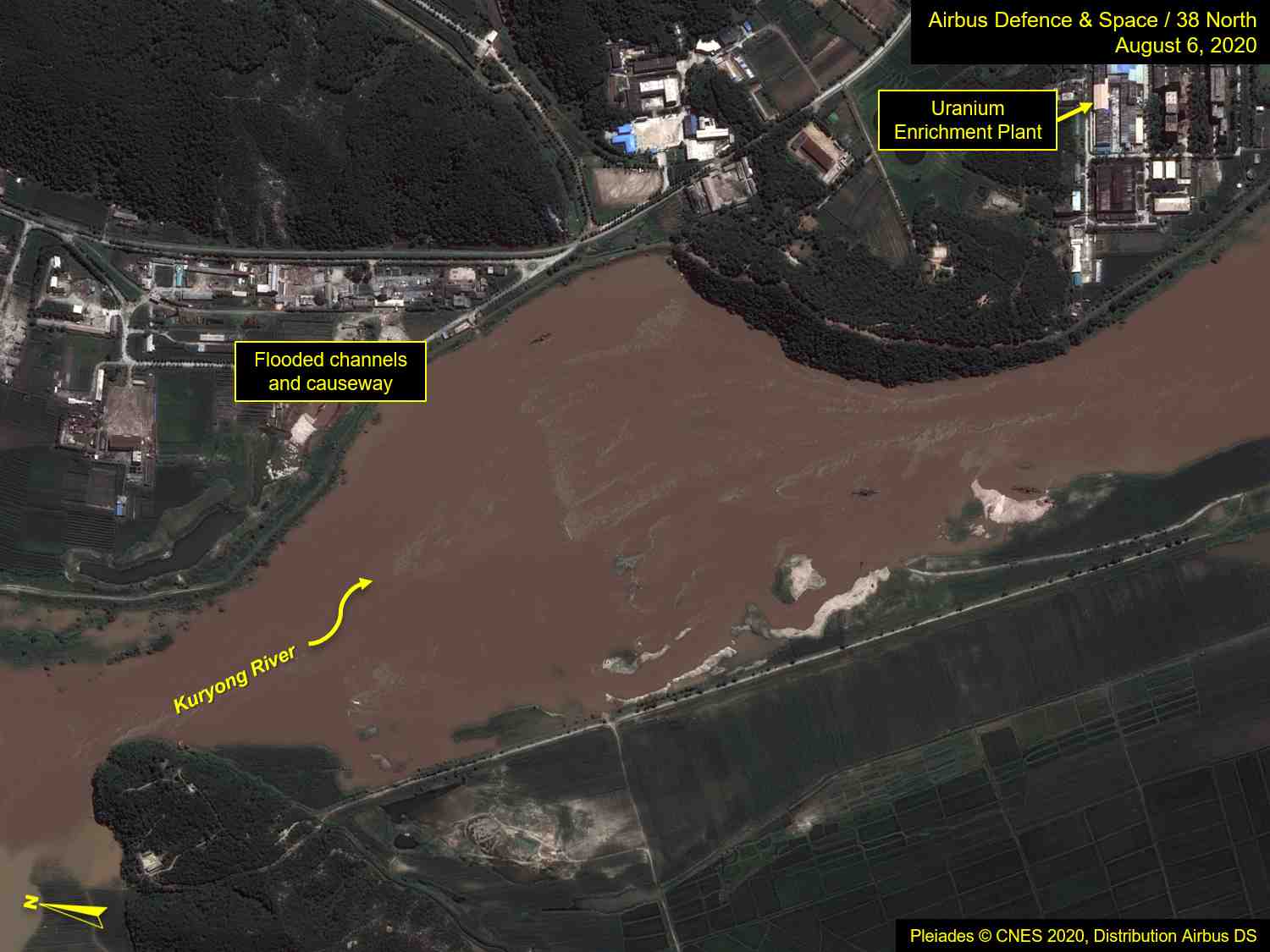 Coree du nord: un site nucleaire menace par les inondations