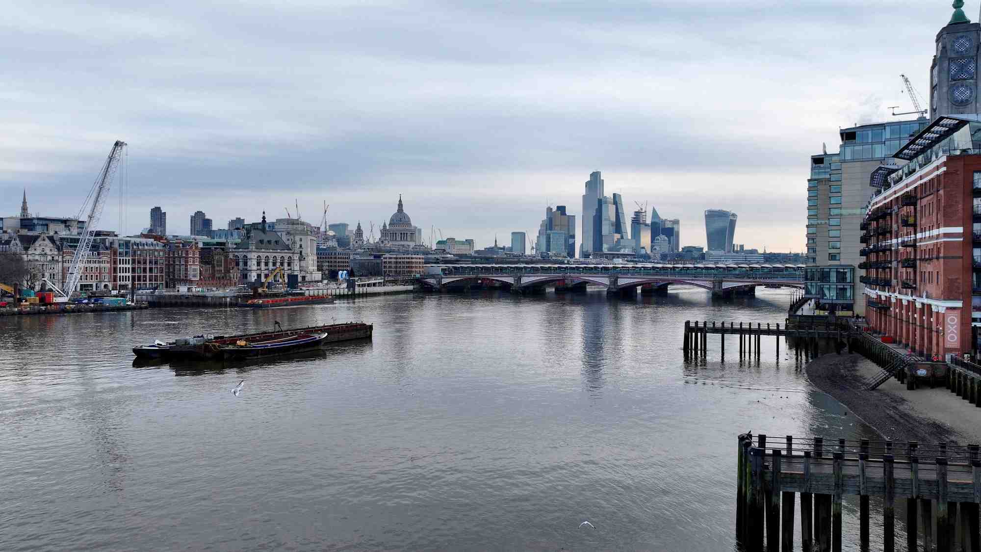 Vue de londres par drone
