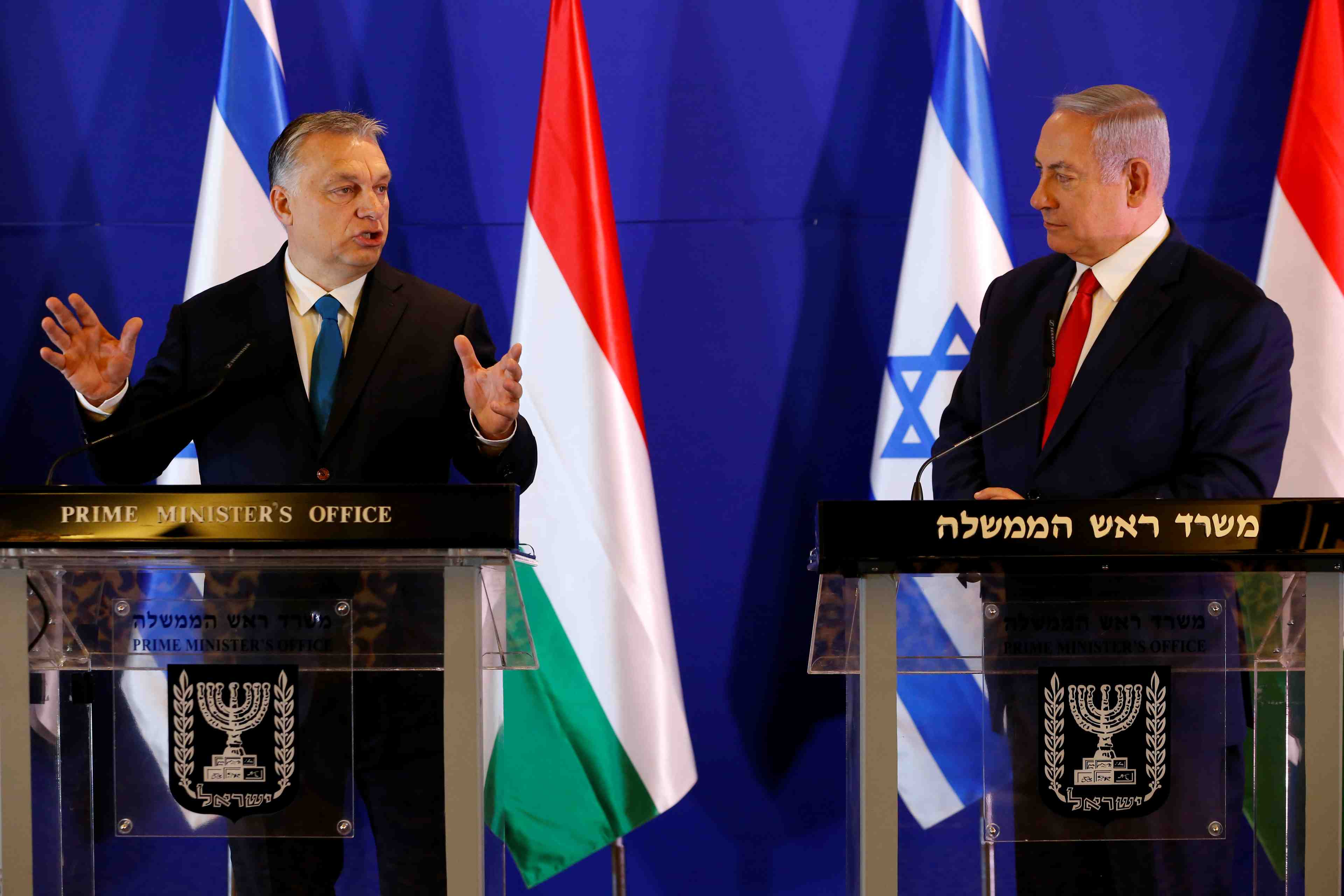 Orban plaide pour la fin du differend entre israel et la pologne
