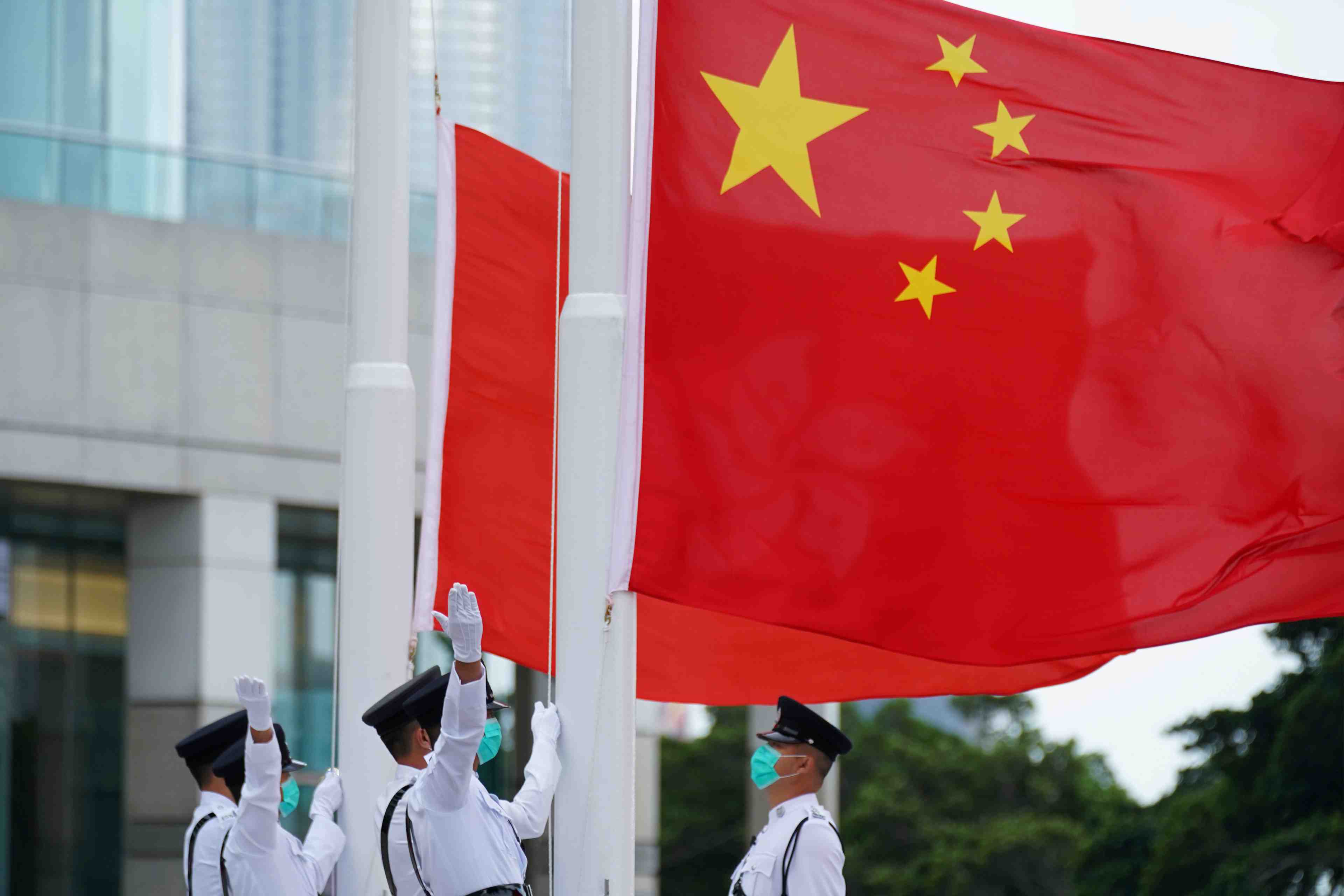Hong kong: securite renforcee au jour de la fete nationale chinoise