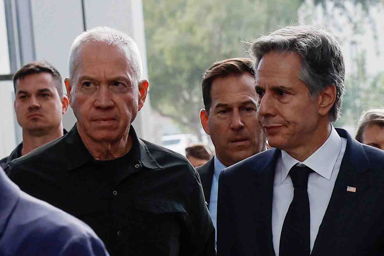 Le secretaire d'etat americain antony blinken en visite en israel