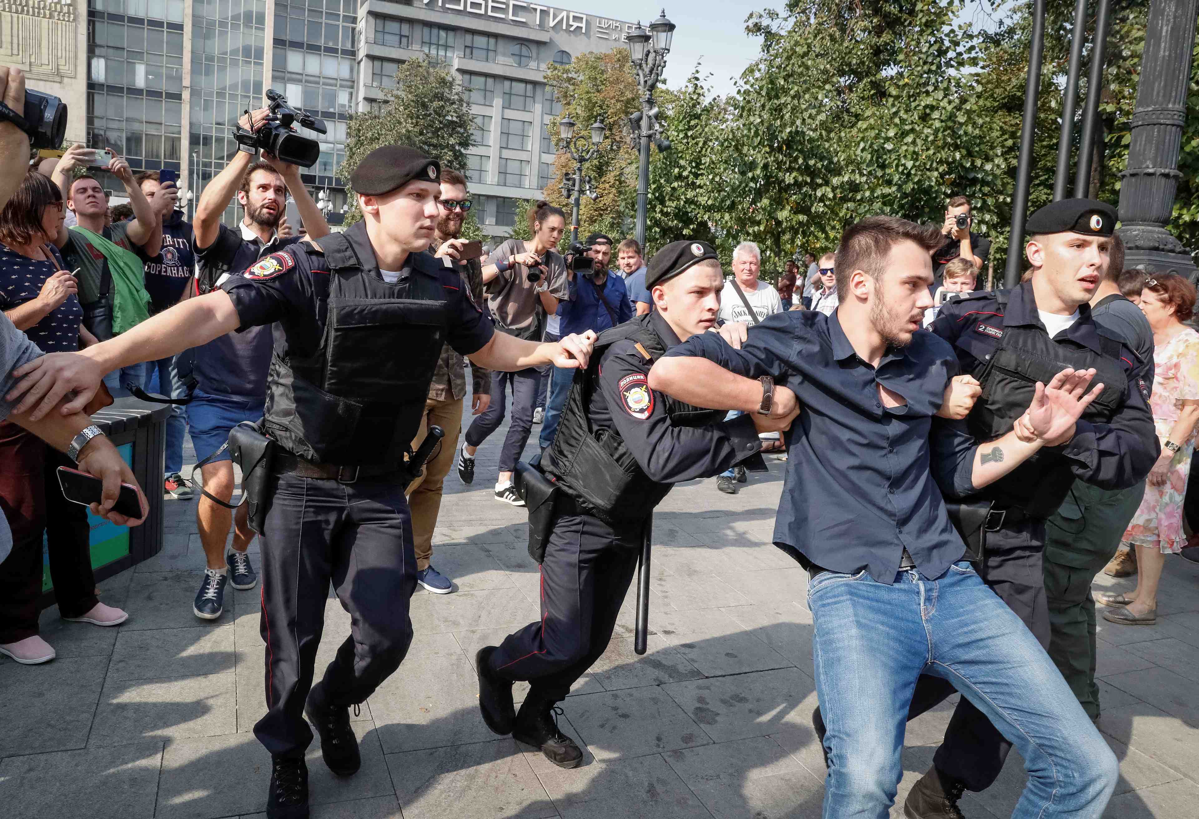 Manifestations contre la reforme des retraites en russie