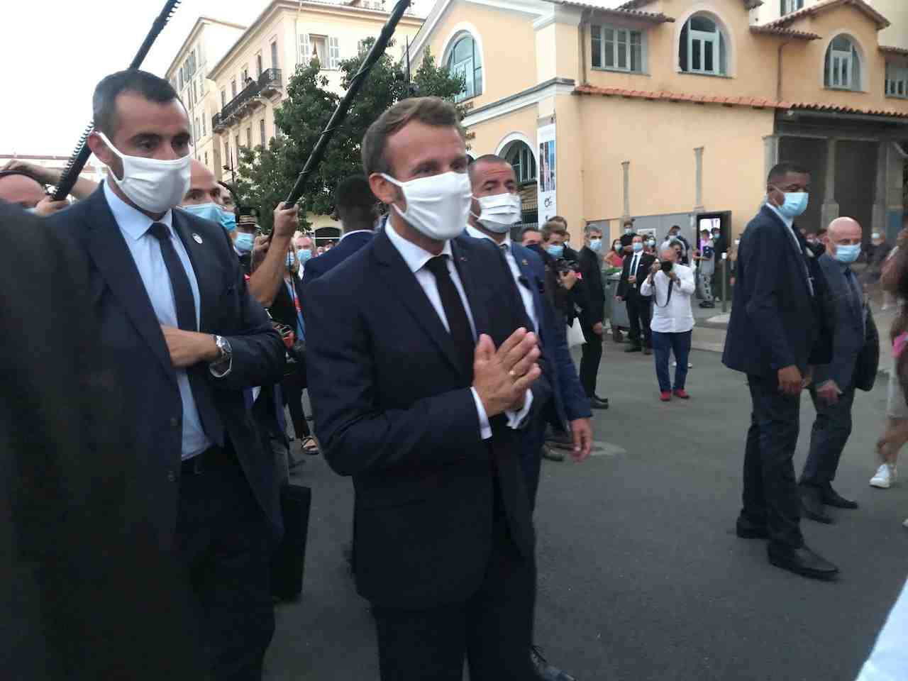 MACRON à Ajaccio