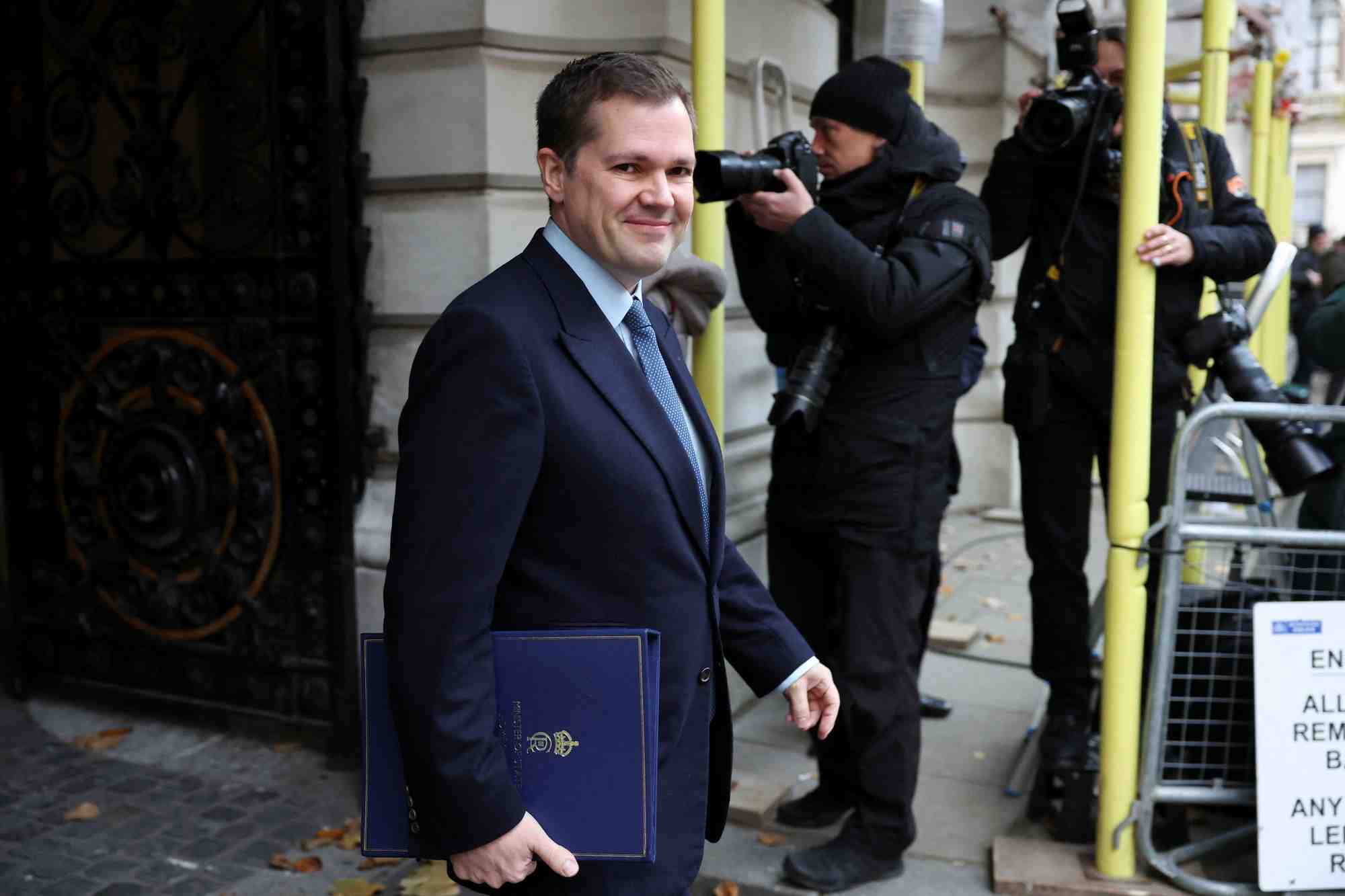 Le ministre britannique de l'interieur, james cleverly