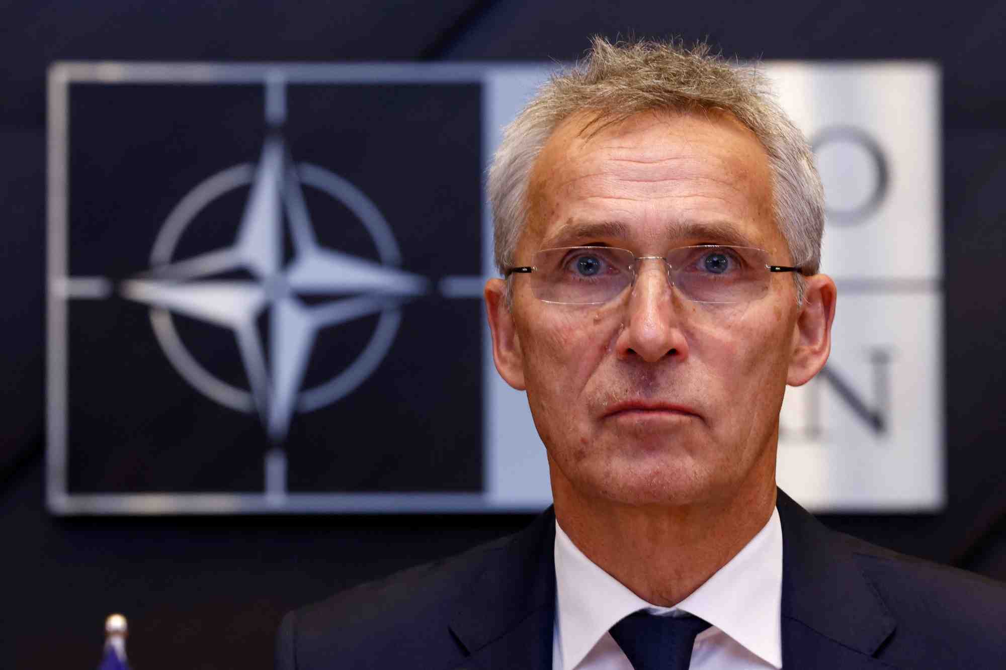 Le secretaire general de l'otan, jens stoltenberg