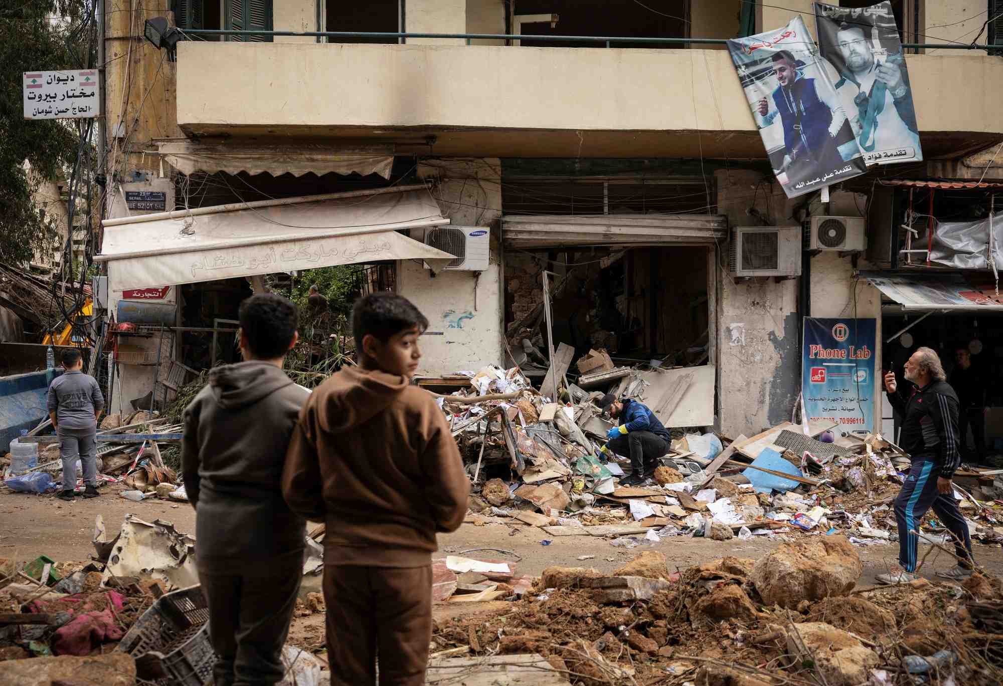 Consequences d'une frappe israelienne a beyrouth