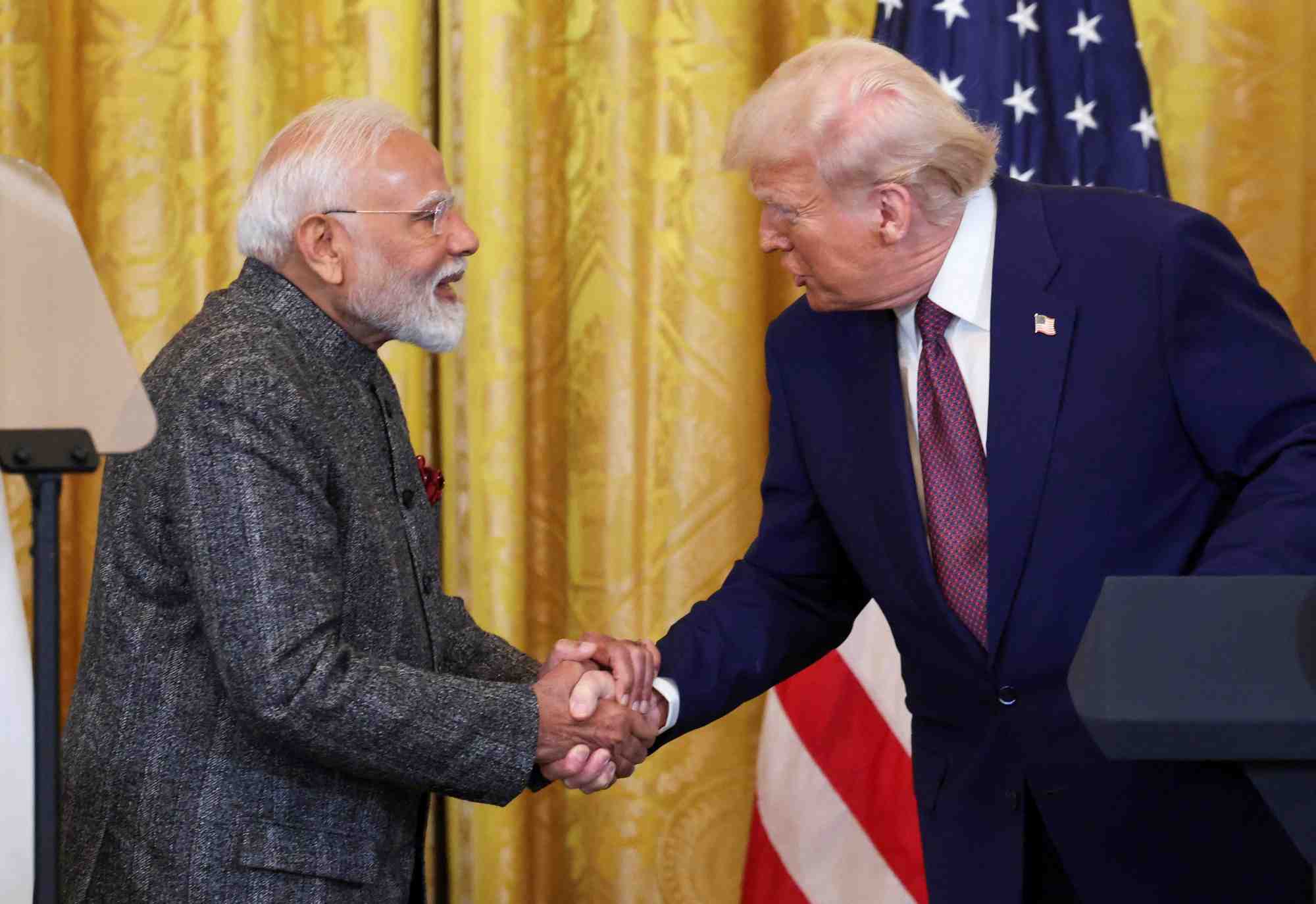 Le déficit commercial des États-Unis vis-à-vis de son partenaire indien est de 46 milliards de dollars.