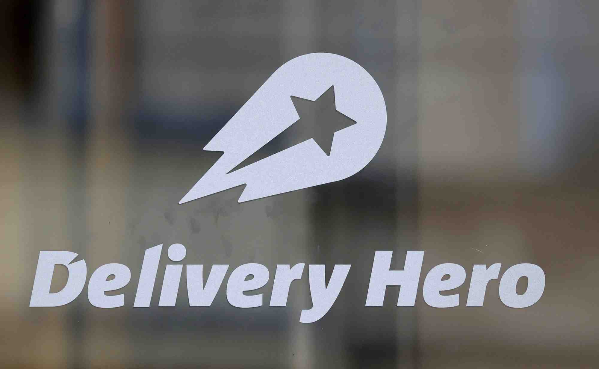 Le logo de delivery hero au siege de l'entreprise a berlin