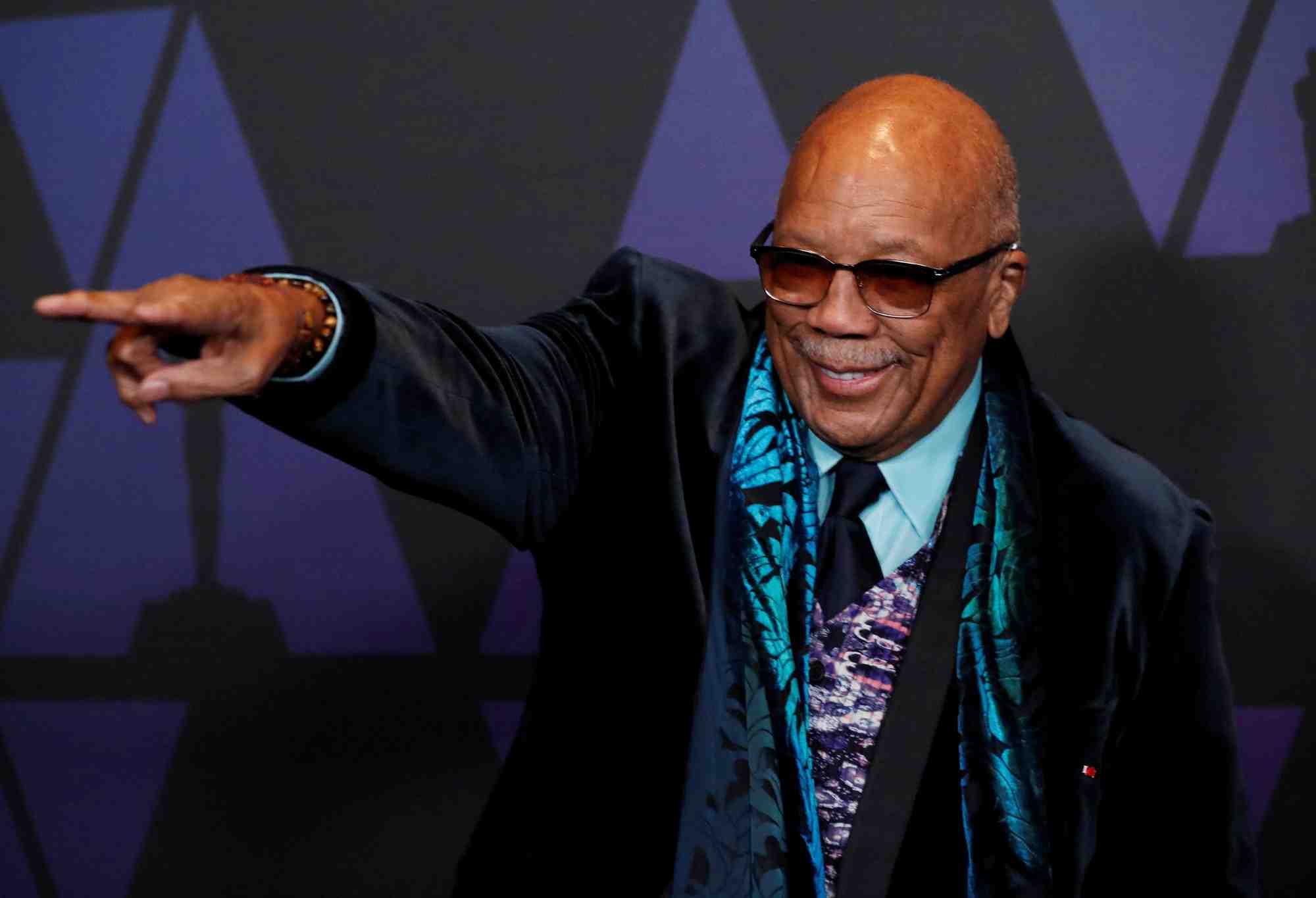 Le trompettiste, compositeur et producteur de musique quincy jones