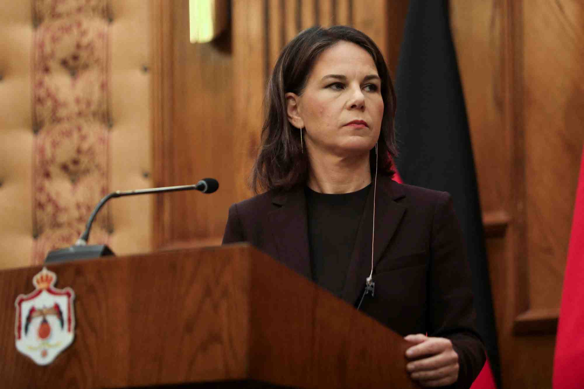 La ministre allemande des affaires etrangeres, annalena baerbock