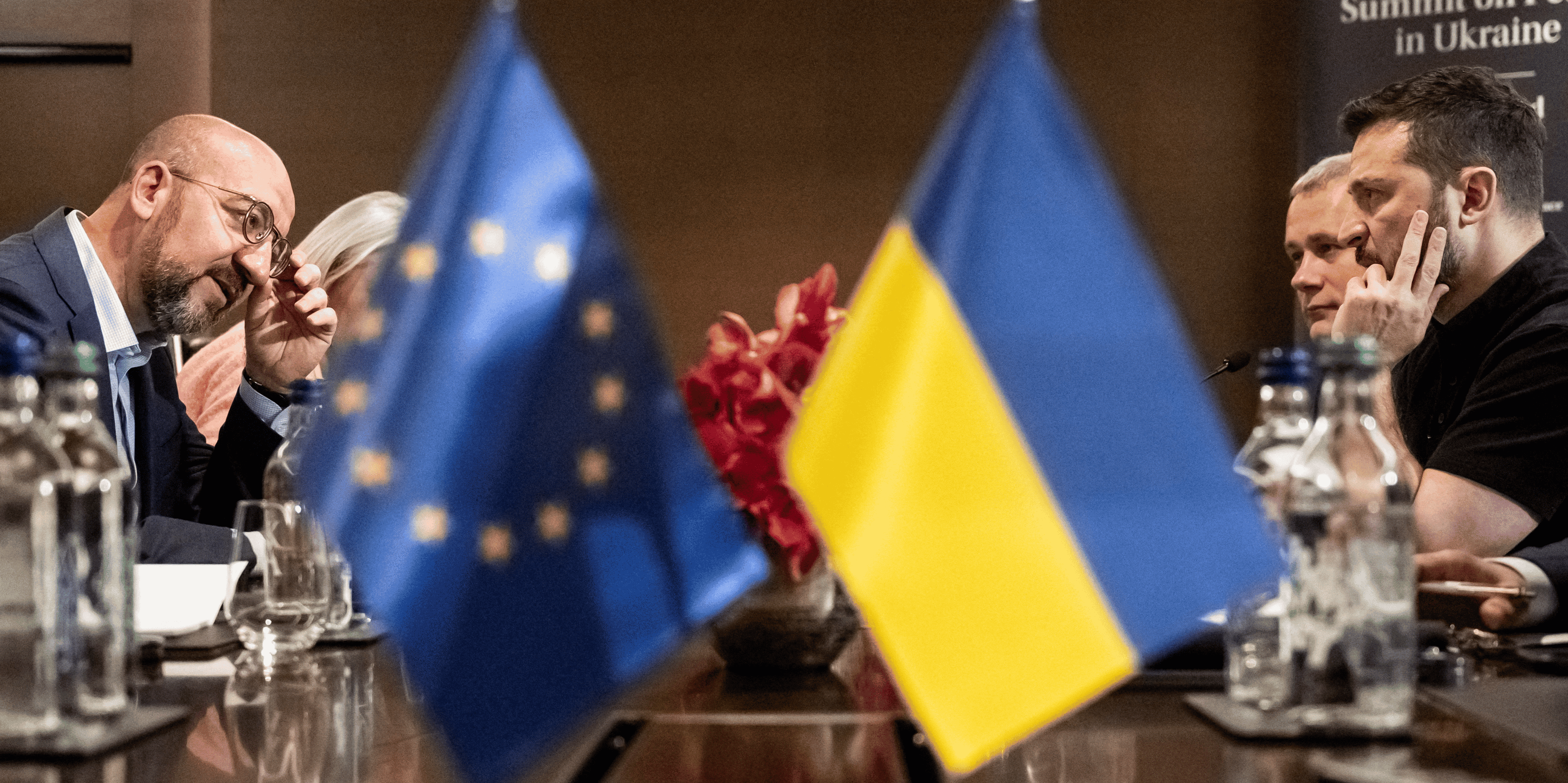 Reunion lors du sommet sur la paix en ukraine