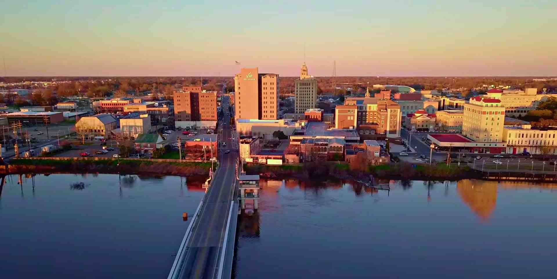 La ville de Monroe, en Louisiane, près de laquelle Meta construit son centre de données.