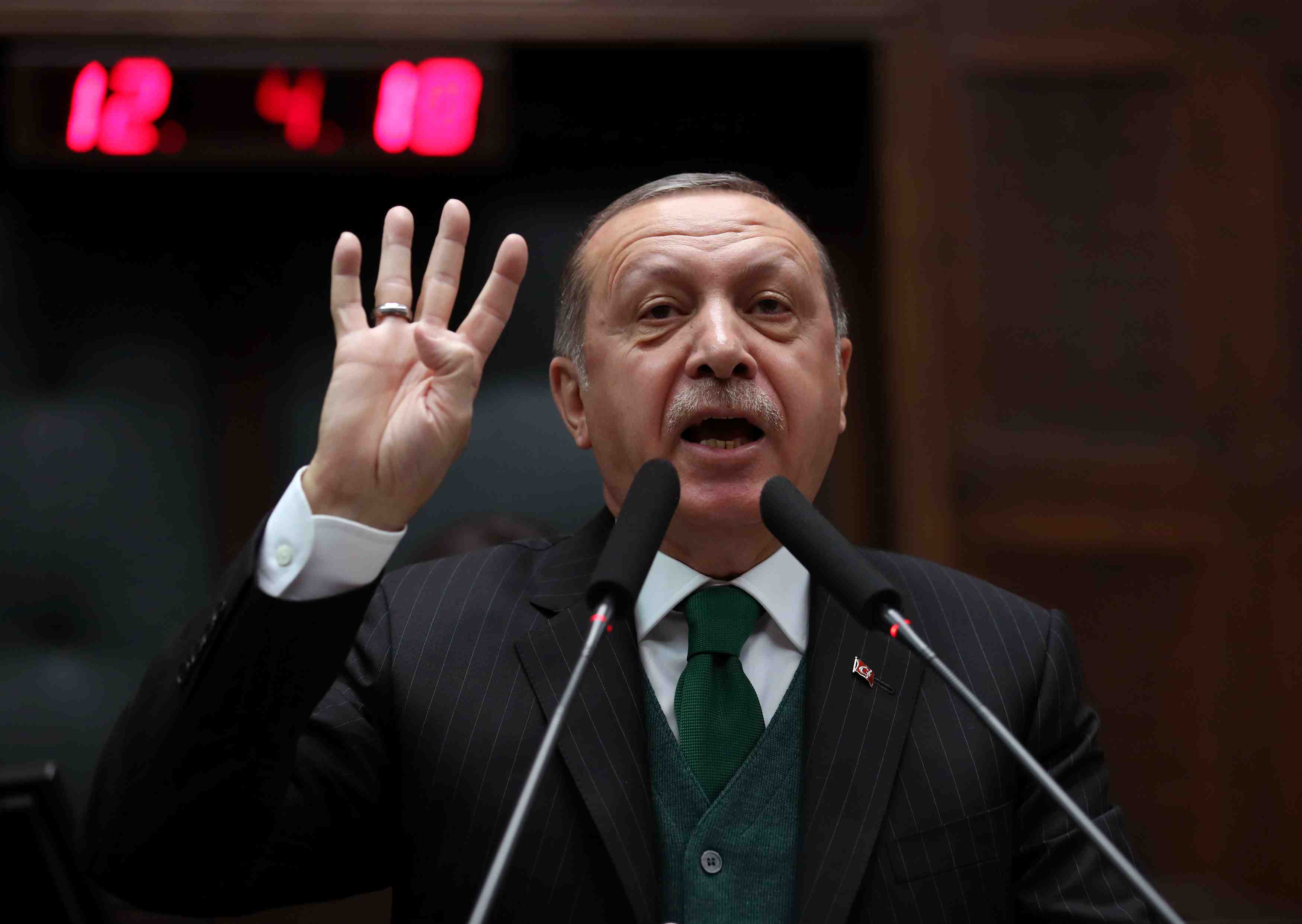 Erdogan veut chasser les kurdes de la poche d'afrin en syrie