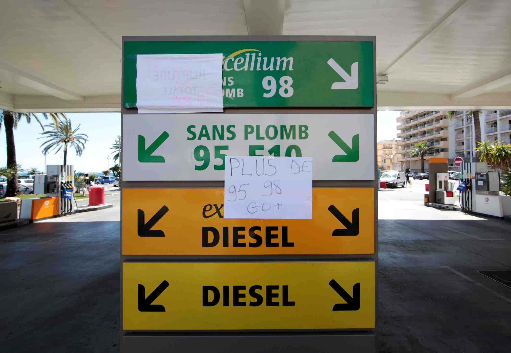 Problemes d'approvisionnement pour 20% des stations-service