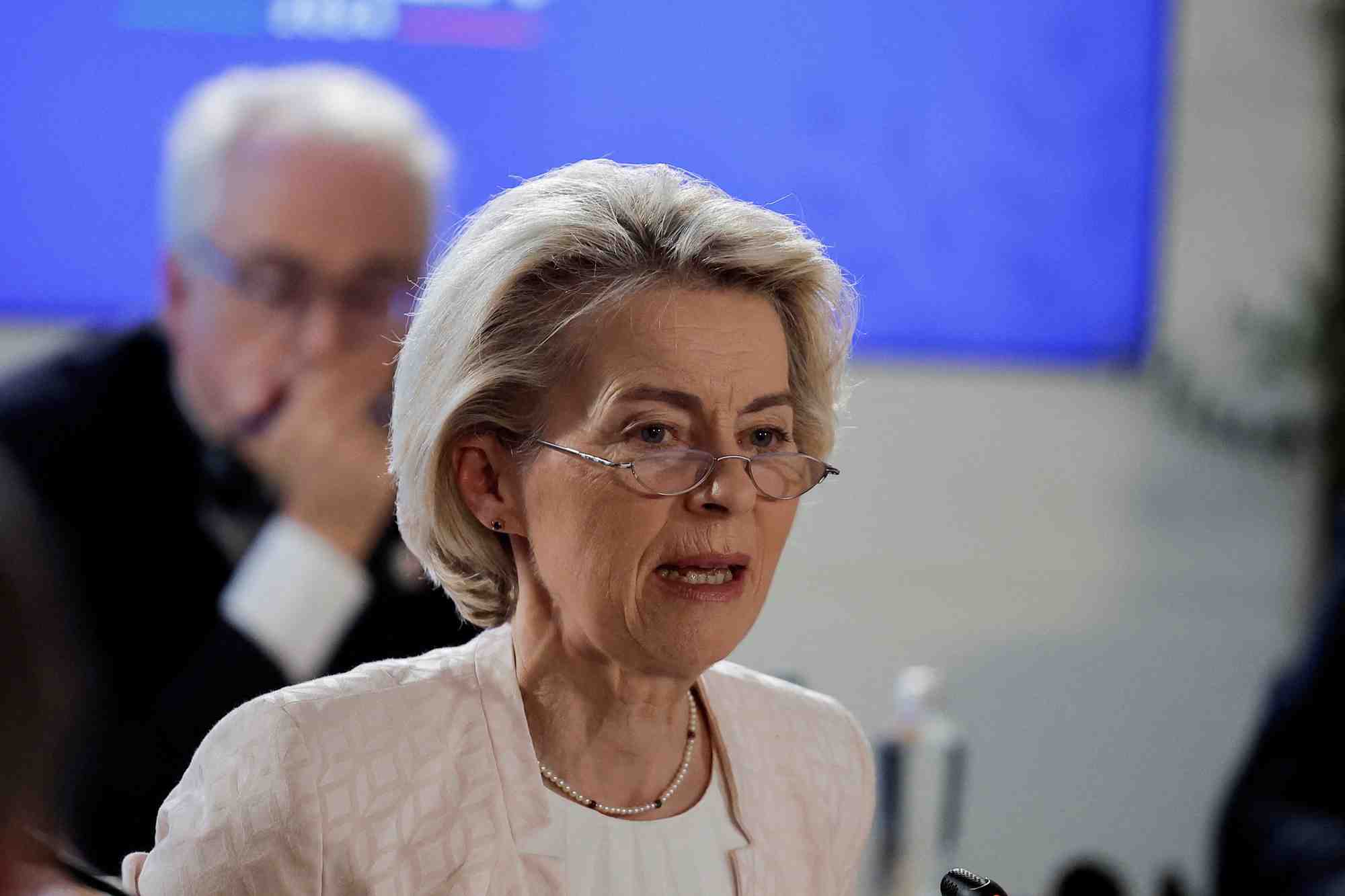 File photo: european commission president ursula von der leyen attends an event in italy