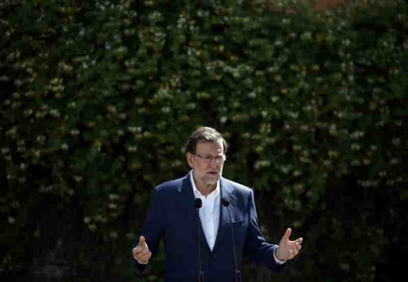 Le parti de mariano rajoy en tete des legislatives espagnoles