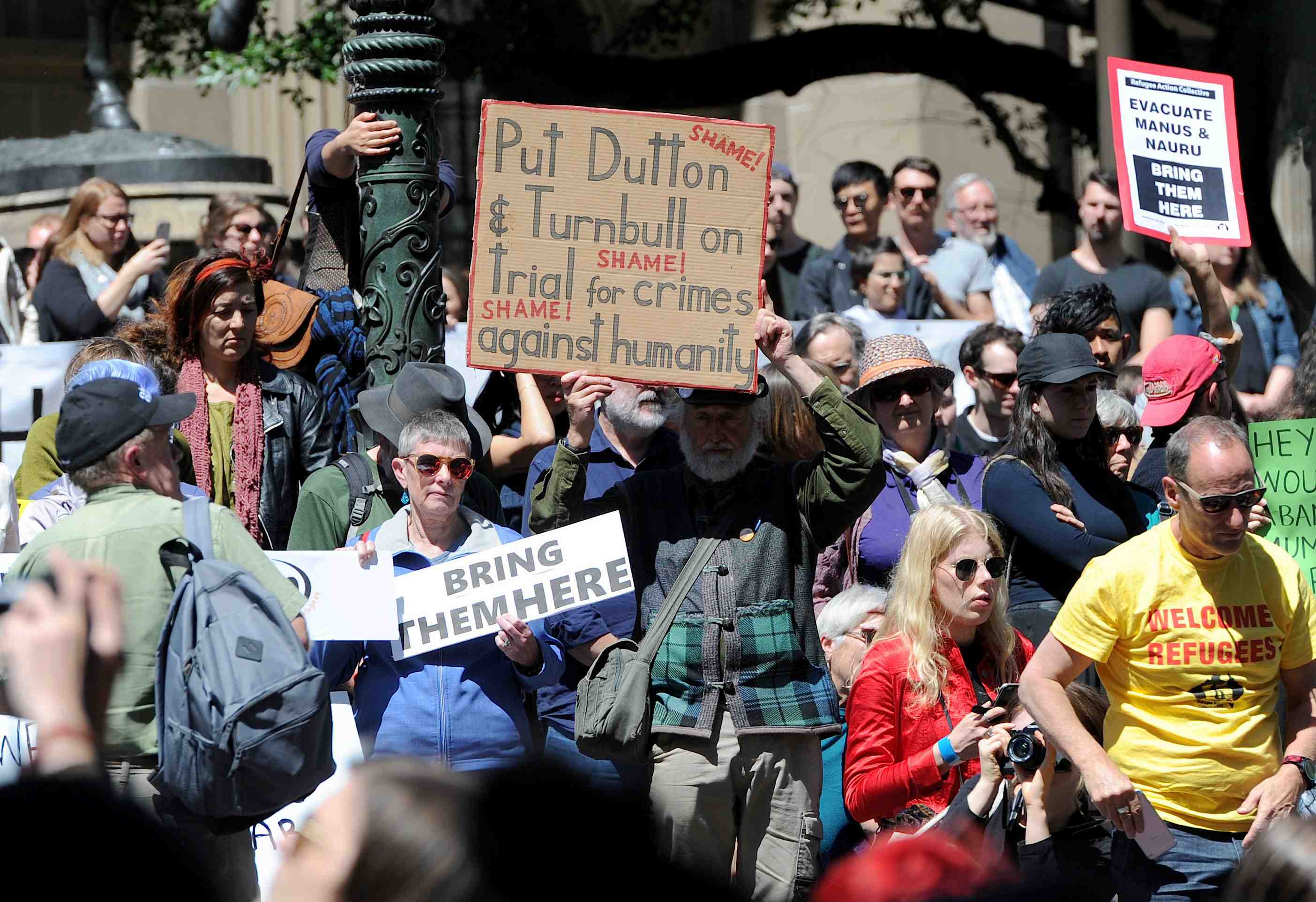 La politique migratoire de l'australie denoncee dans la rue