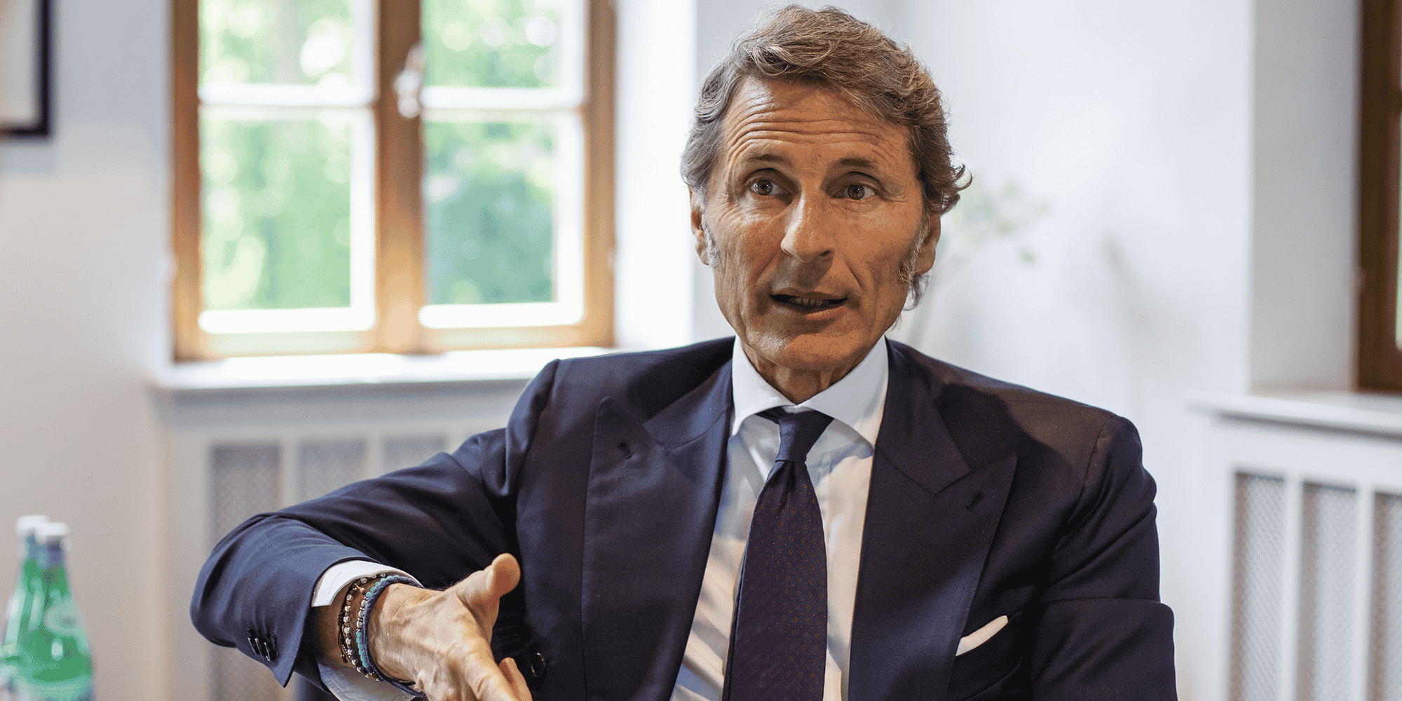 Stephane Winkelmann, président de Bugatti Automobiles, au siège social de Bugatti à Molsheim (Bas-Rhin).