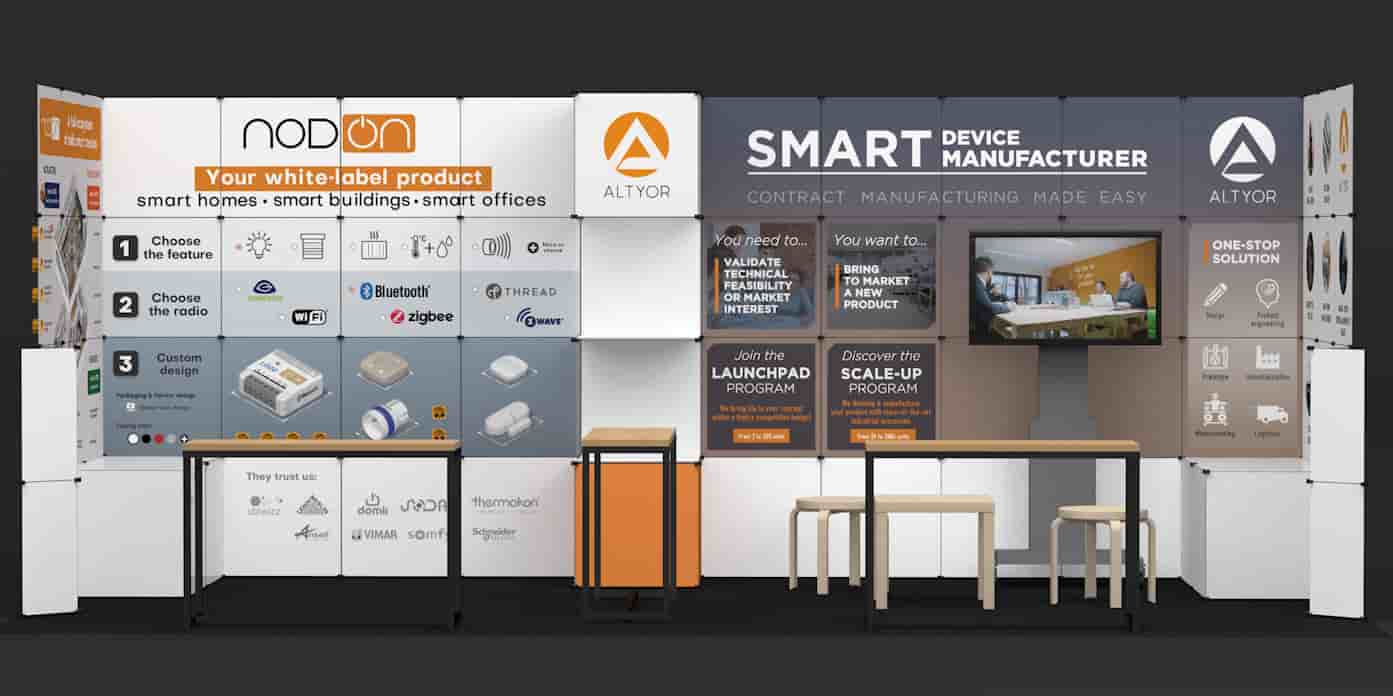 Le stand d'Altyor, au CES de Las Vegas, l'an dernier.