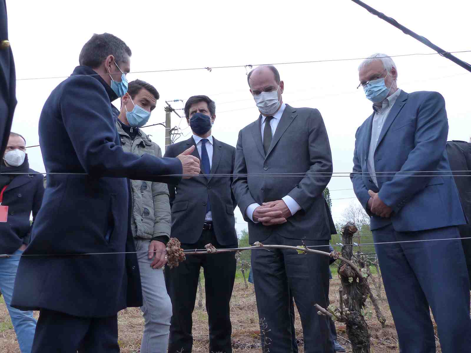 Gel sur les vignobles : Castex et Denormandie en visite dans l'Hérault le 17 avril 2021