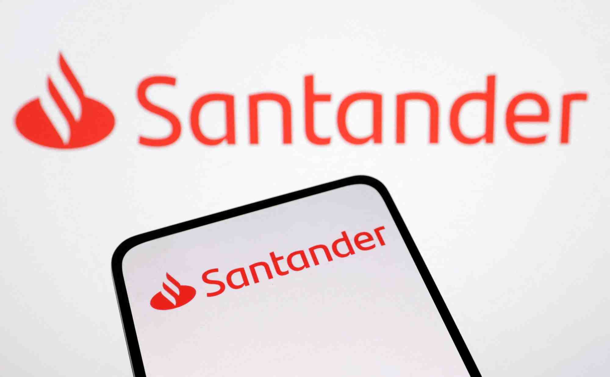 Le logo de santander bank