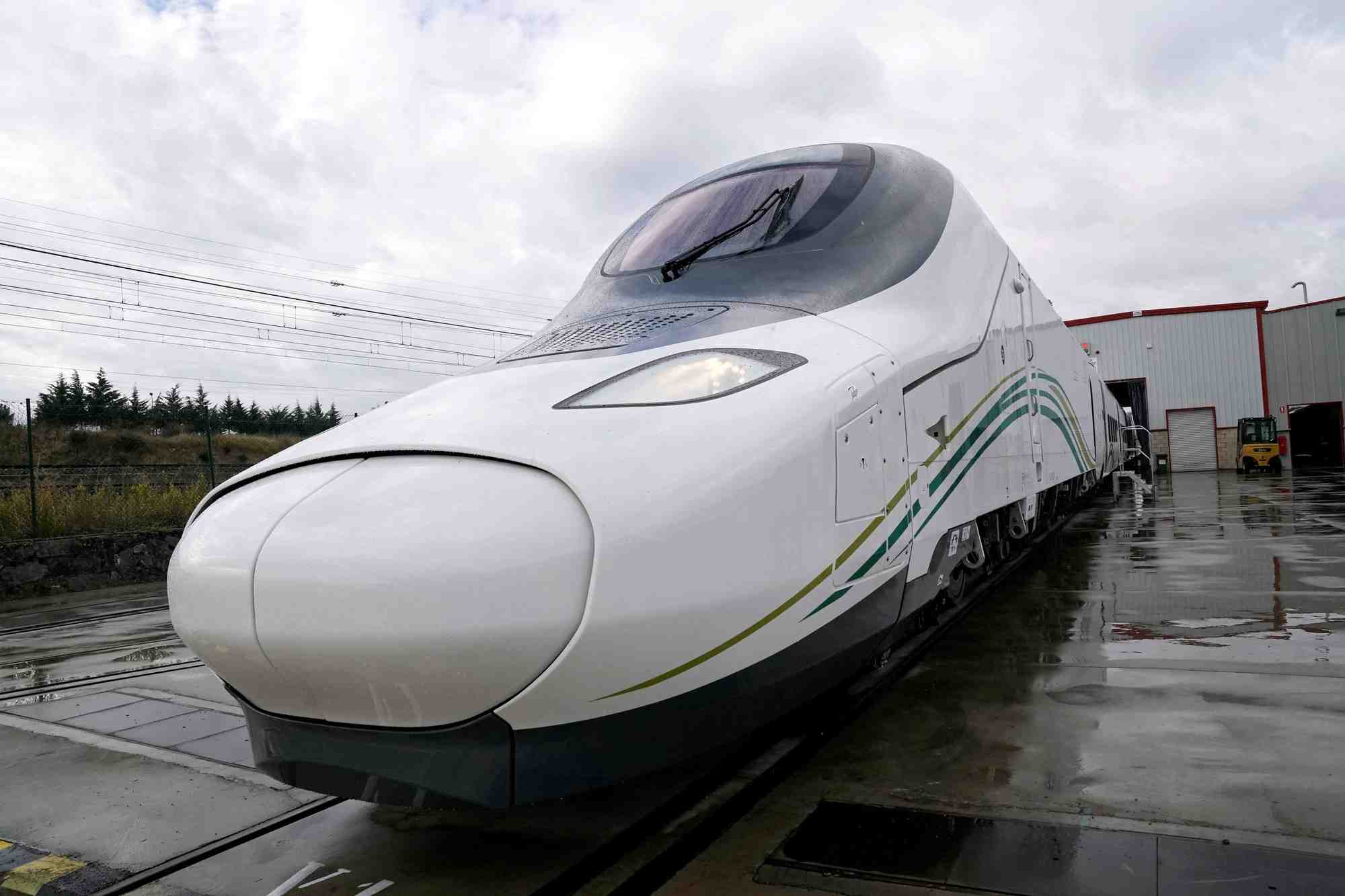 Un train à grande vitesse fabriqué par l'entreprise espagnole Talgo et destiné à l'Arabie saoudite (photo d'illustration)