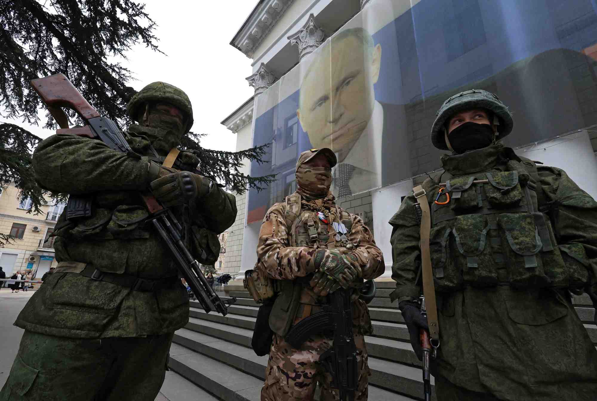 Des soldats russes a yalta