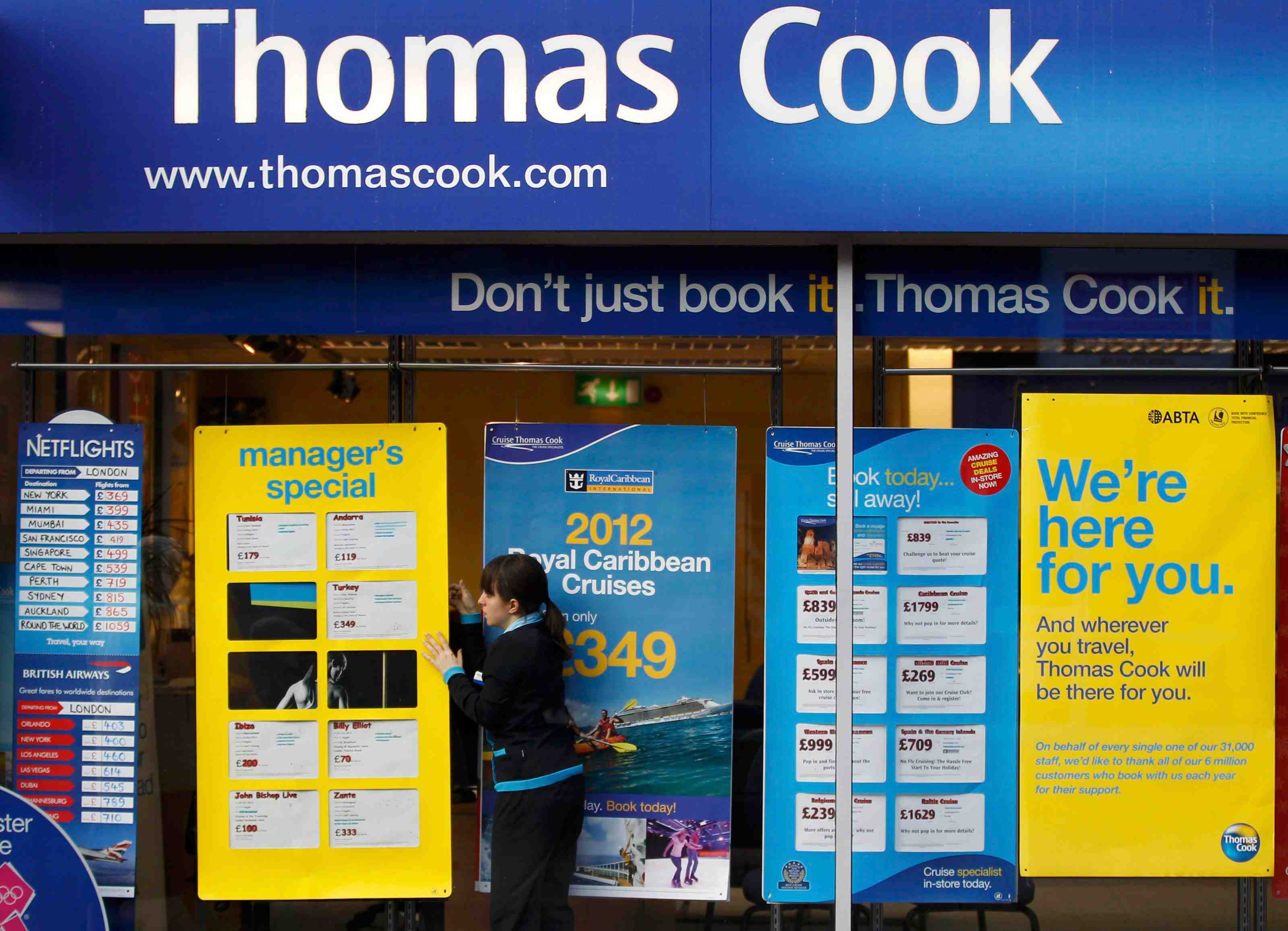 Thomas cook optimiste pour l'exercice en cours