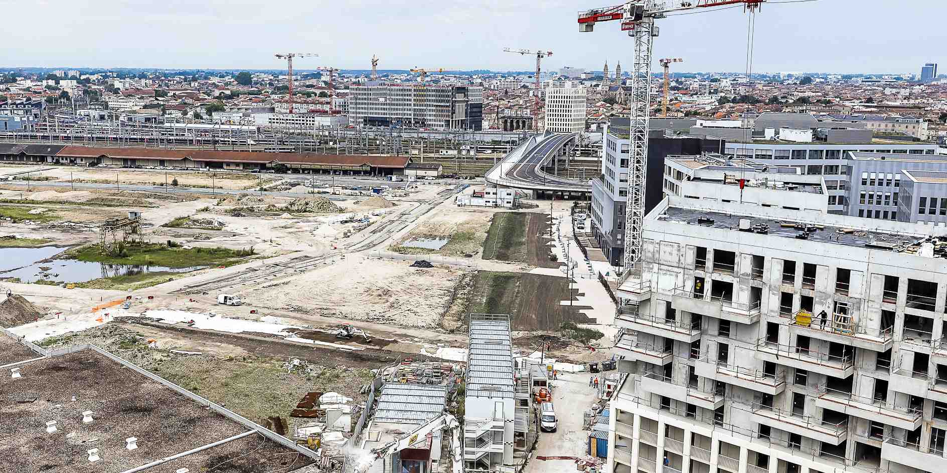 Bordeaux Euratlantique chantier btp