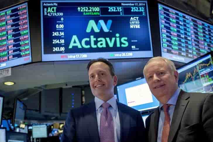 Actavis bondit en avant-bourse avec ses resultats