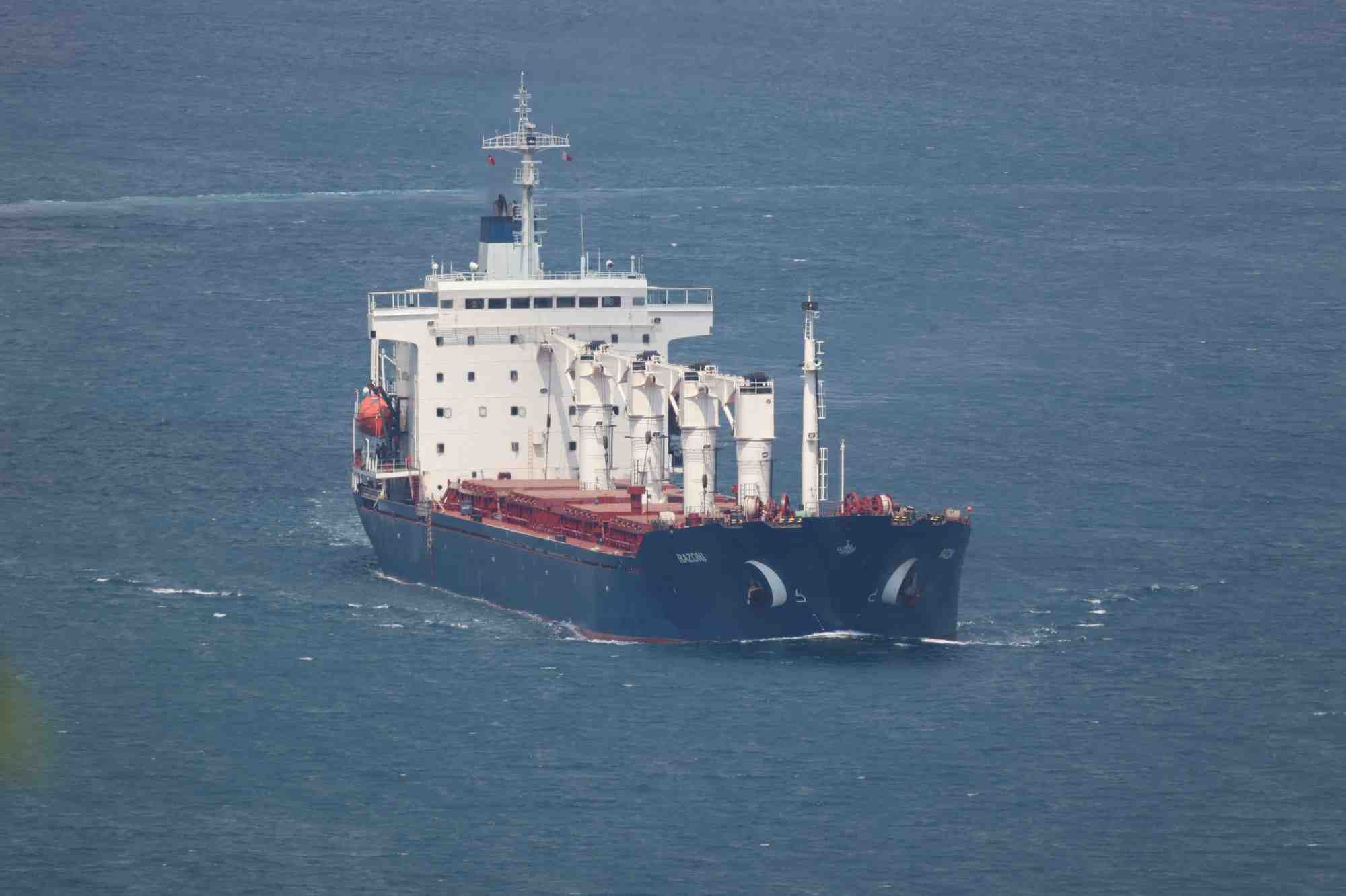 Le cargo de cereales ukrainiennes autorise a franchir le bosphore