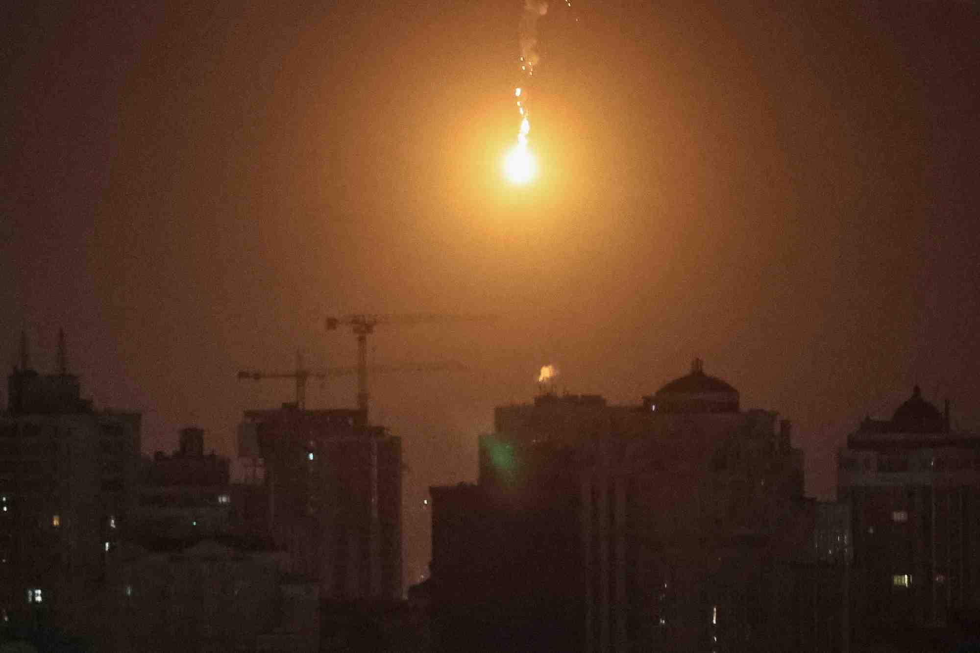 Un drone russe au-dessus de kyiv