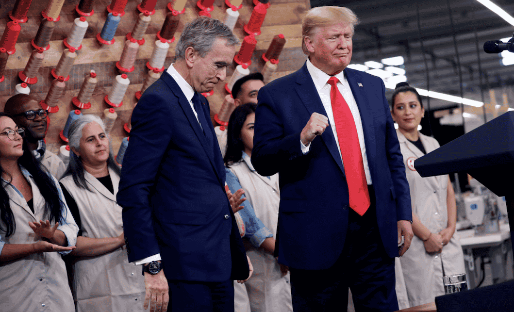 Bernard Arnault était présent à l'investiture de Donald Trump. Il a pu voir aux Etats-Unis « le vent d'optimisme qui y règne ».