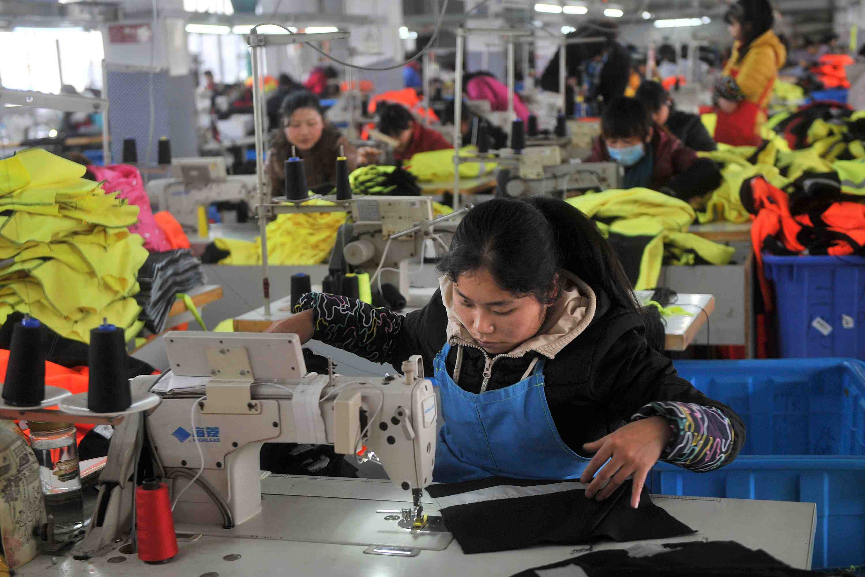 Contraction en chine dans l'industrie manufacturiere