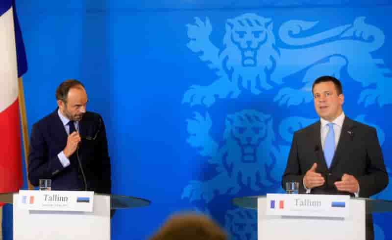 Philippe defend en estonie l'agenda europeen de la france