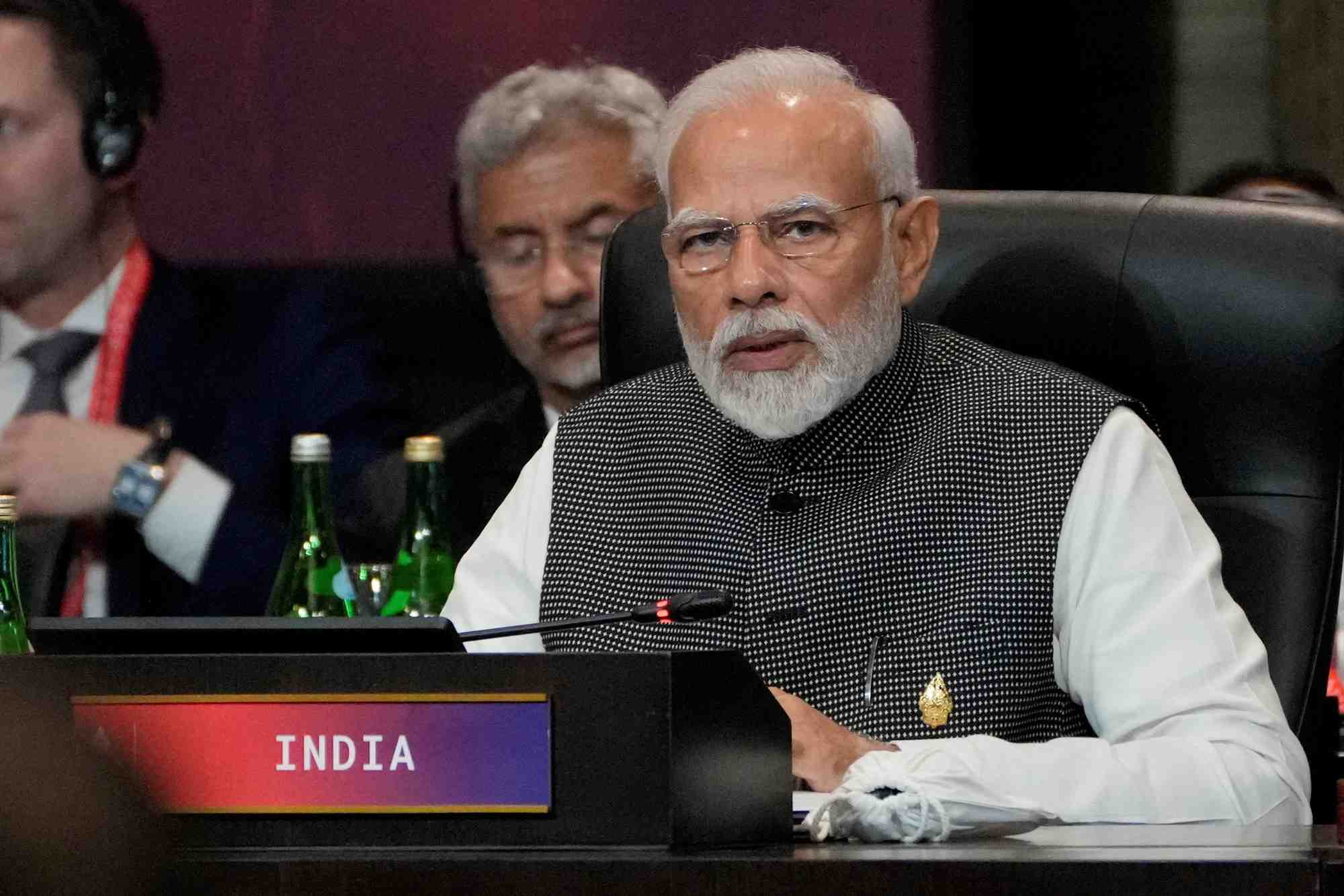 Photo d'archives du premier ministre indien narendra modi
