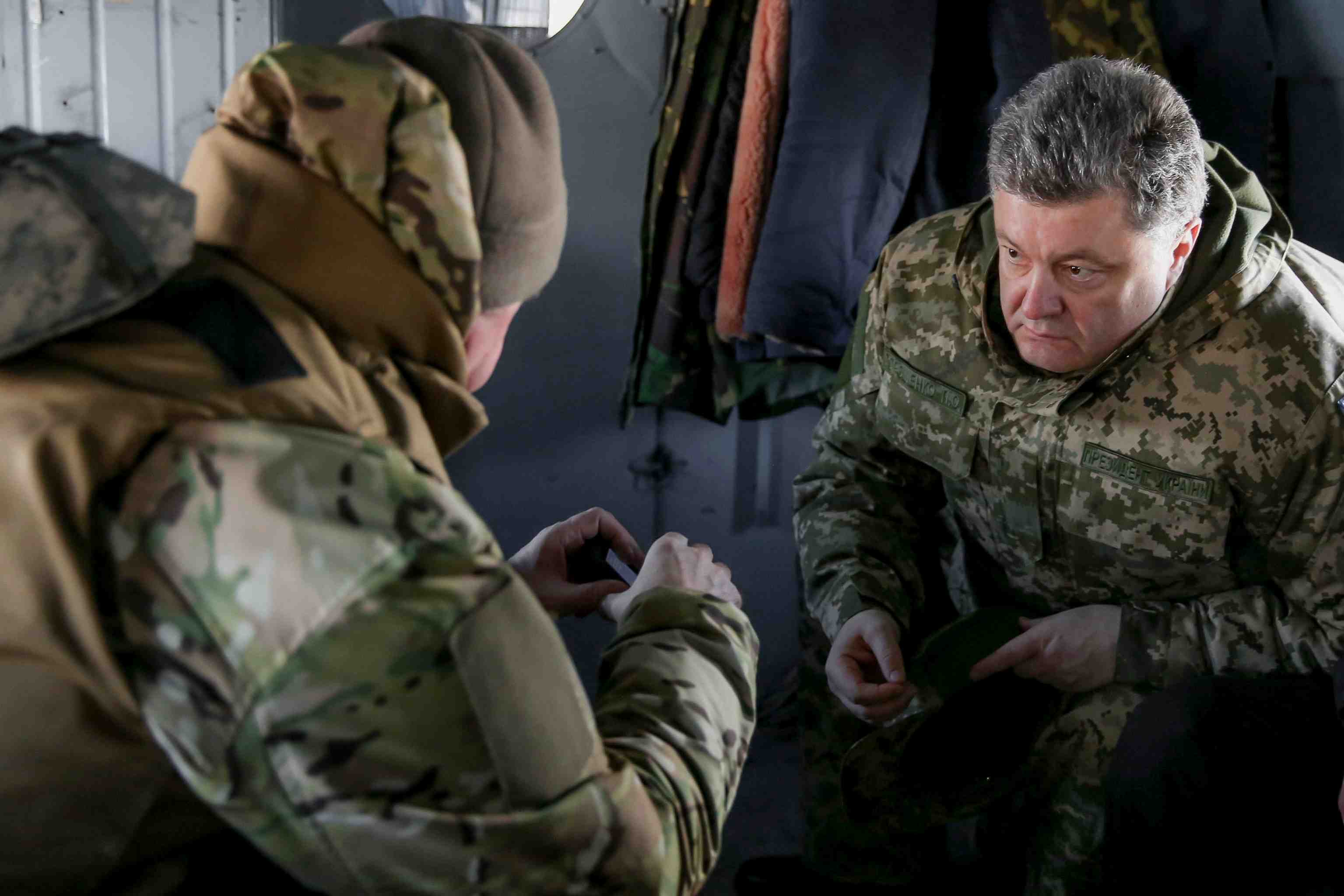 Le president ukrainien veut une force de maintien de la paix