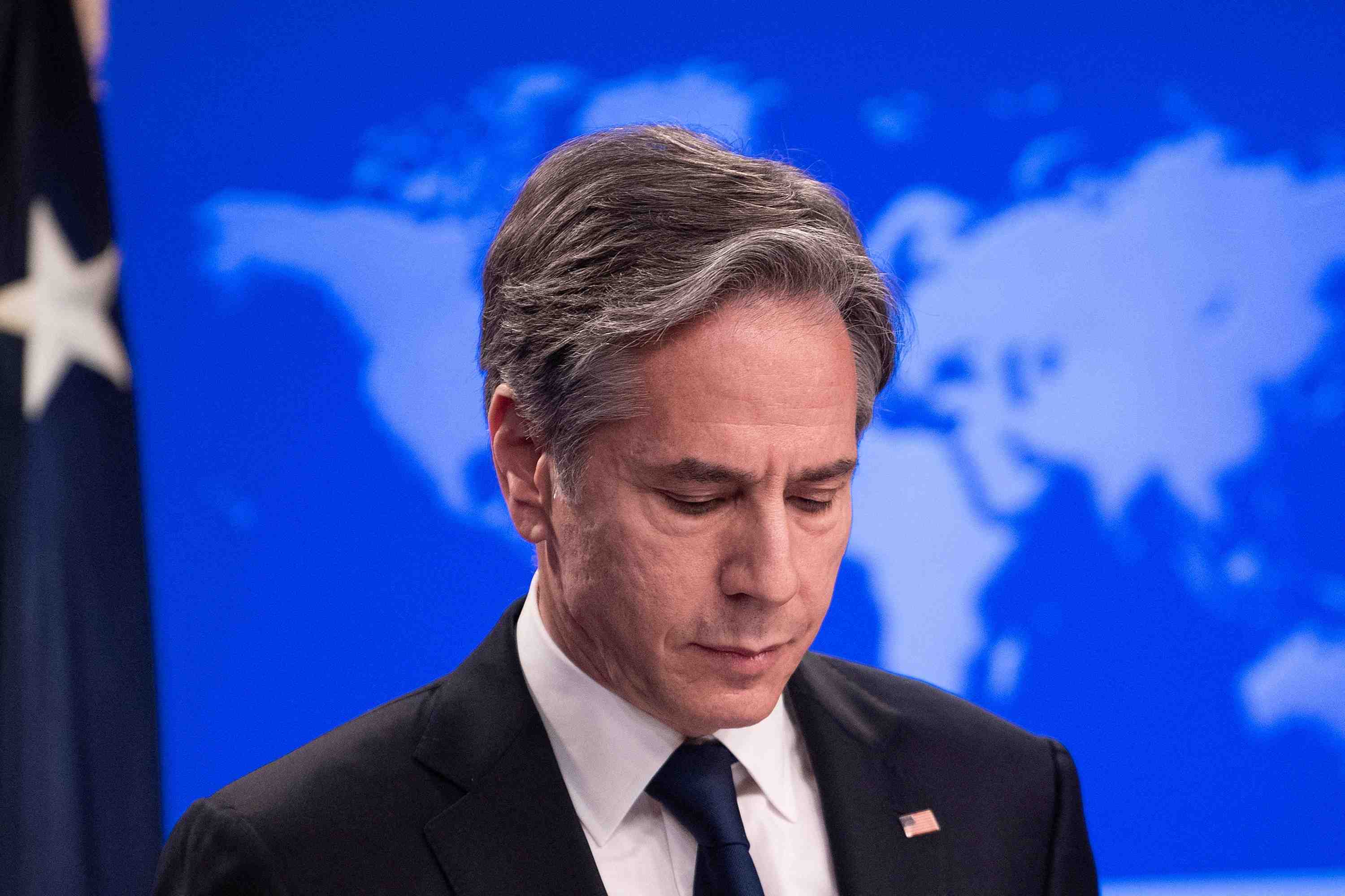 Antony blinken s'est entretenu avec mahmoud abbas