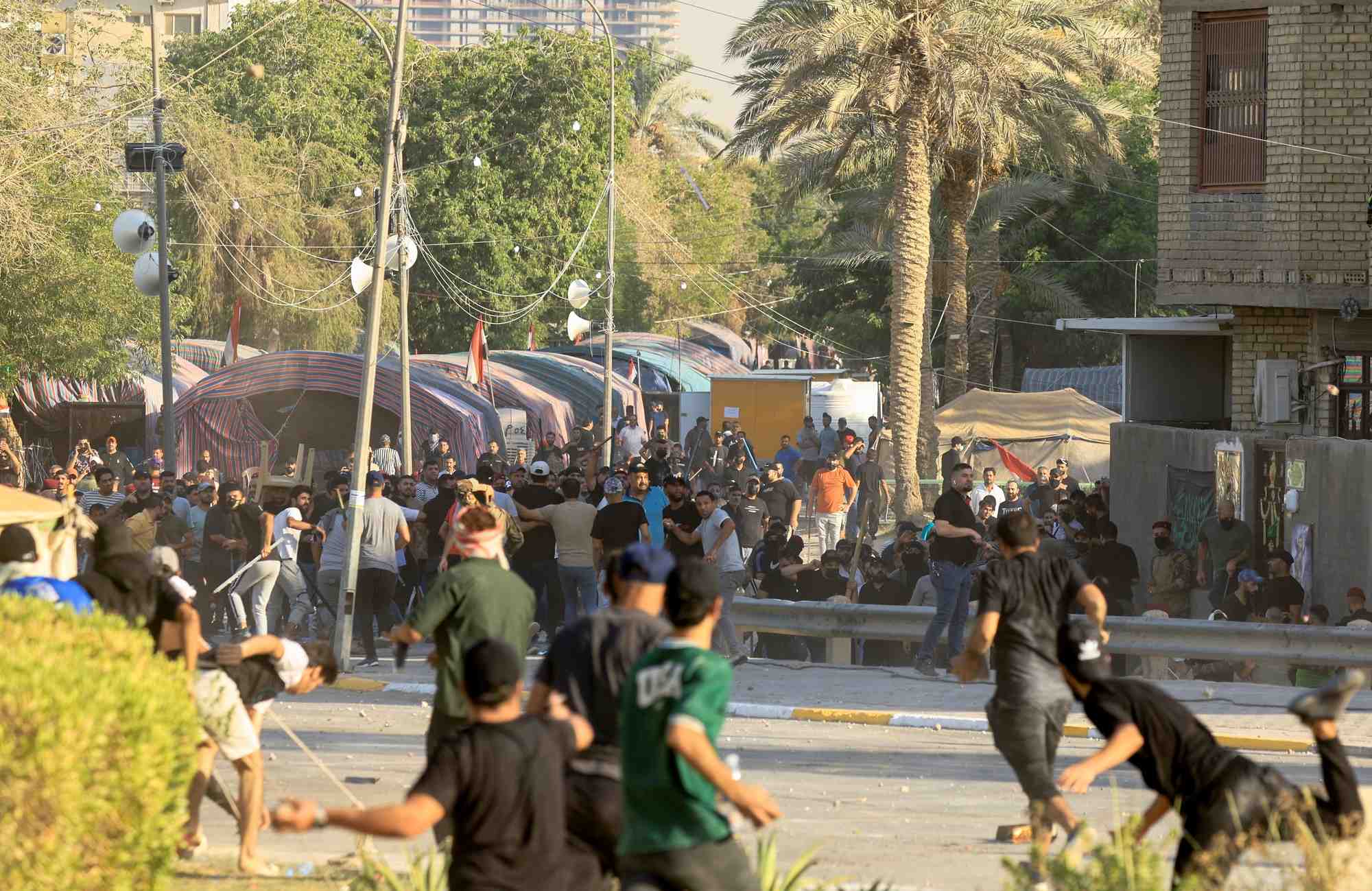 Des heurts a bagdad en irak