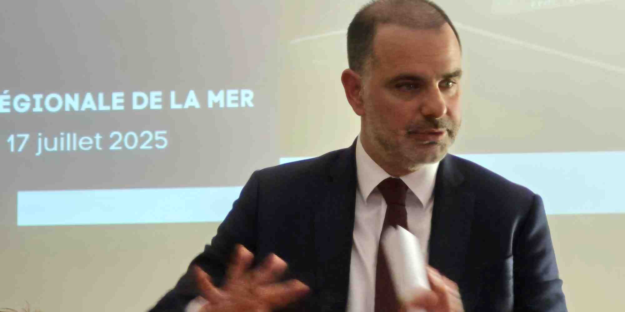 Laurent Saint-Martin, le ministre délégué chargé du Commerce extérieur et des Français de l'étranger, était à Sète le 17 juillet 2025 pour rencontrer les entreprises locales.