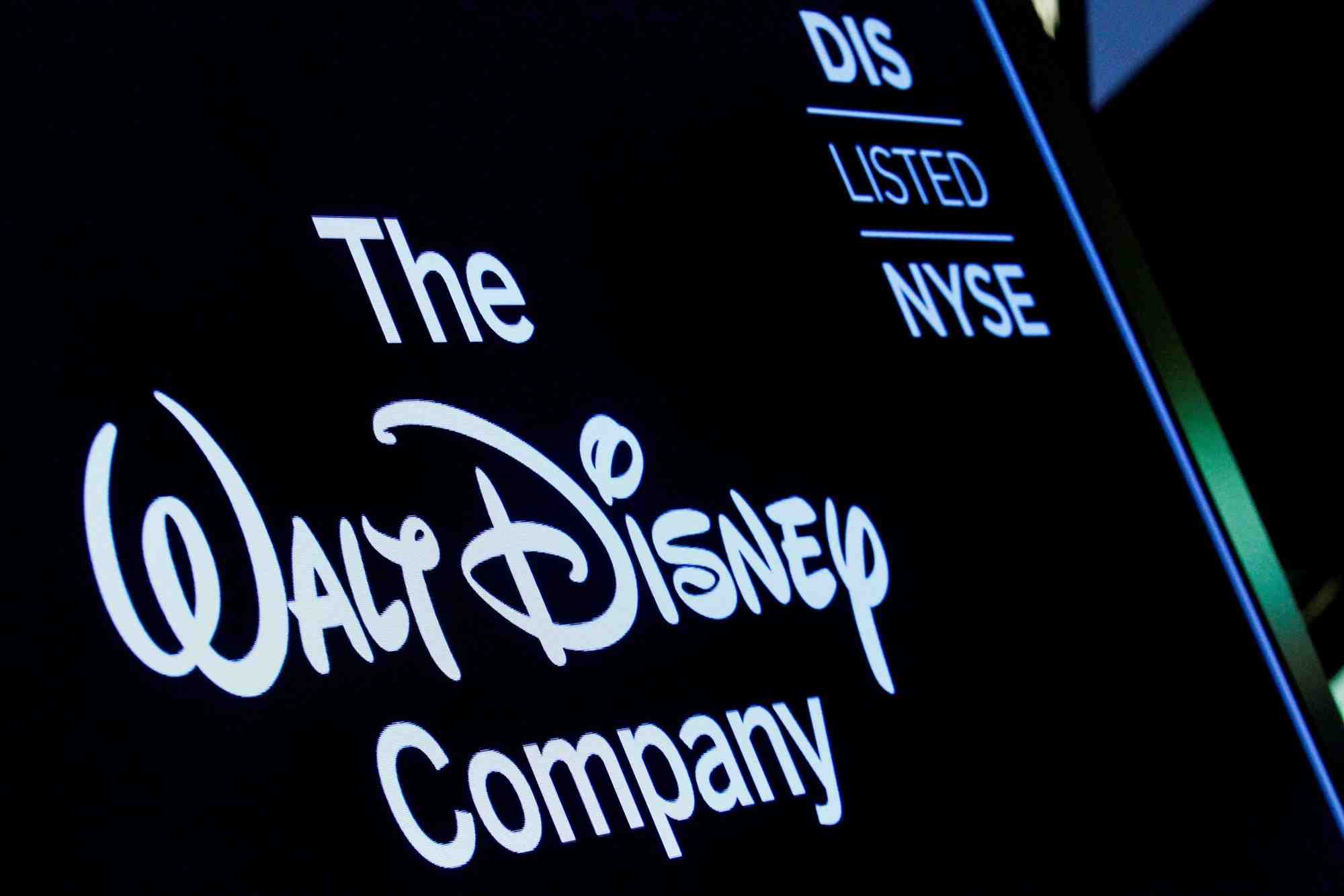 File photo: a screen shows the trading info for the walt disney company company on the floor of the nyse in new york