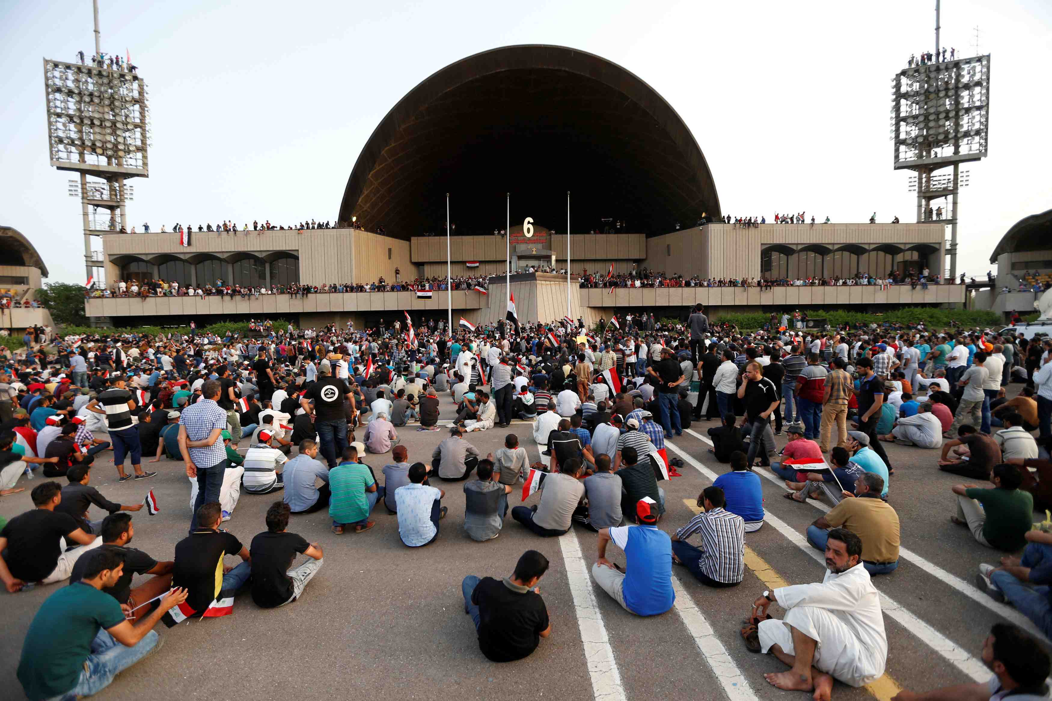 Les manifestants ont quitte la zone verte a bagdad