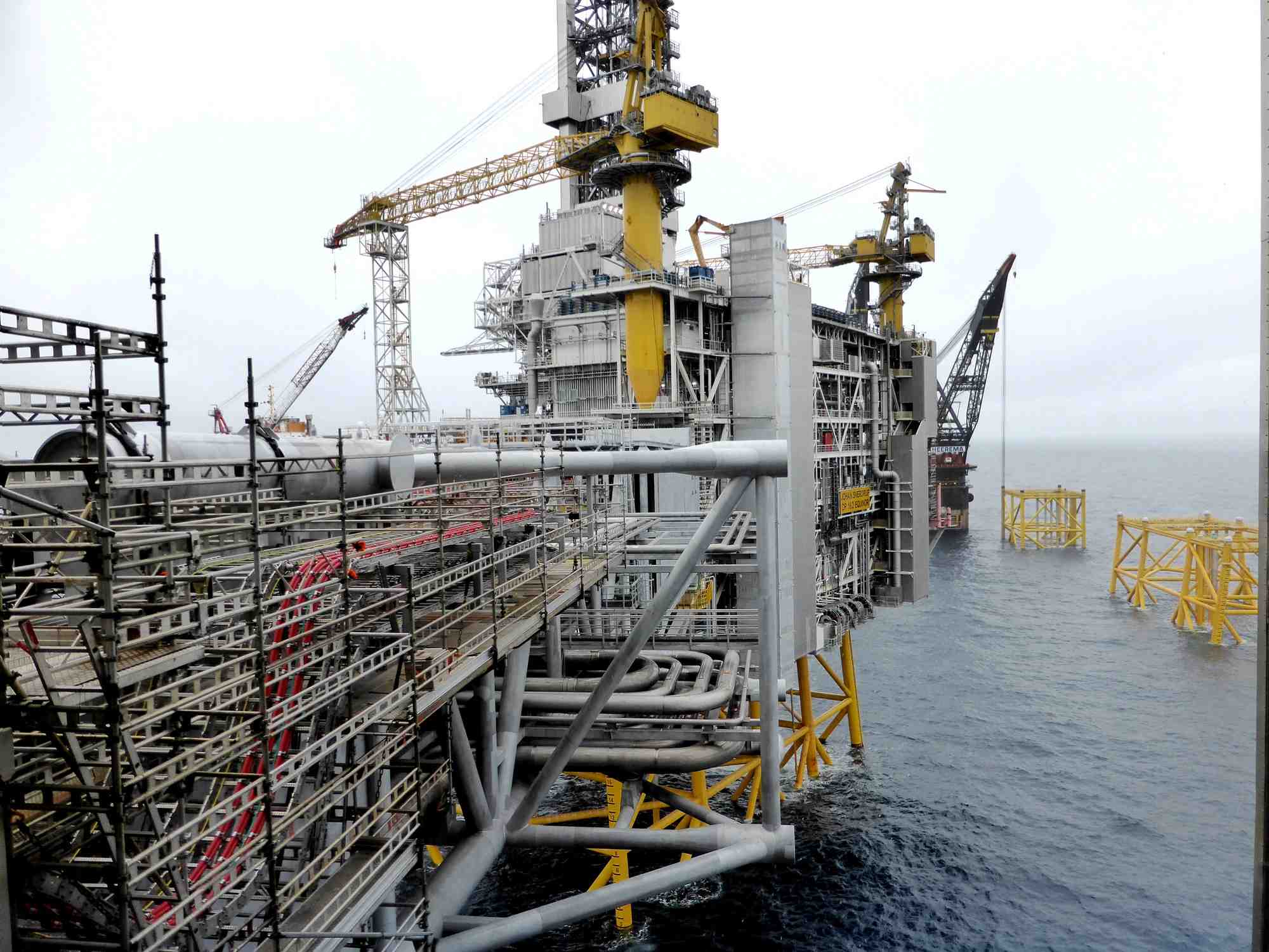 Photo d'archives d'une plateforme petroliere d'equinor en mer du nord