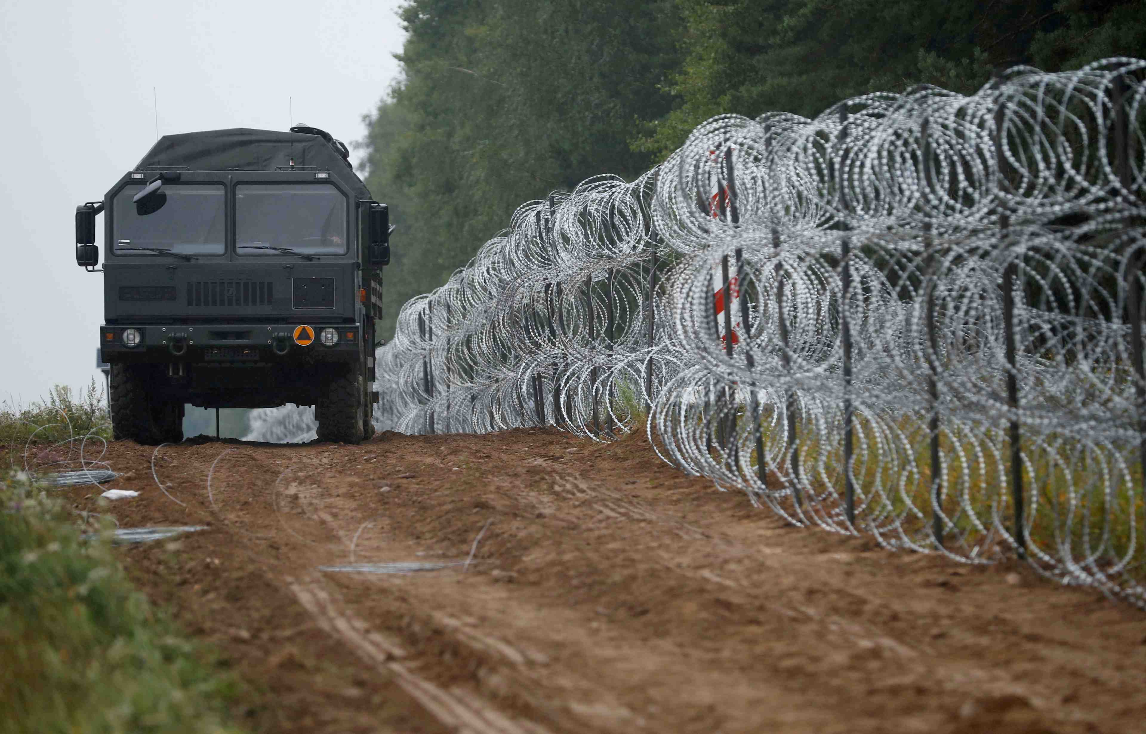 La pologne dit craindre un "incident majeur" a la frontiere bielorusse