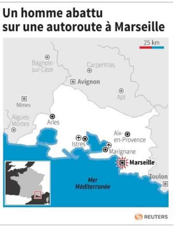 Un homme abattu sur une autoroute à Marseille