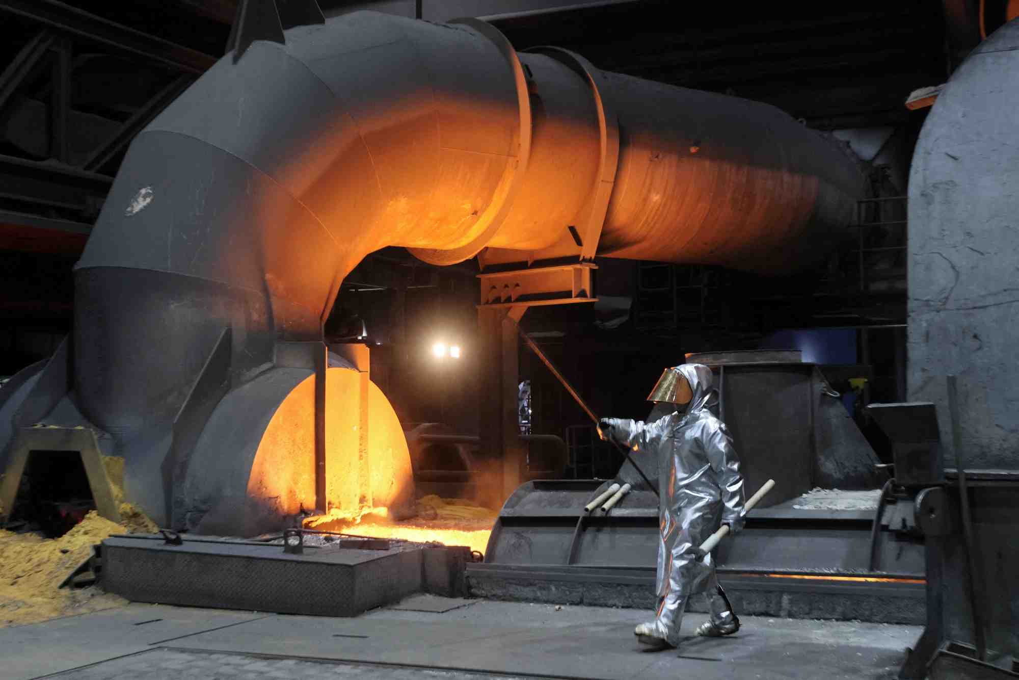 Une usine thyssenkrupp a duisburg (allemagne)