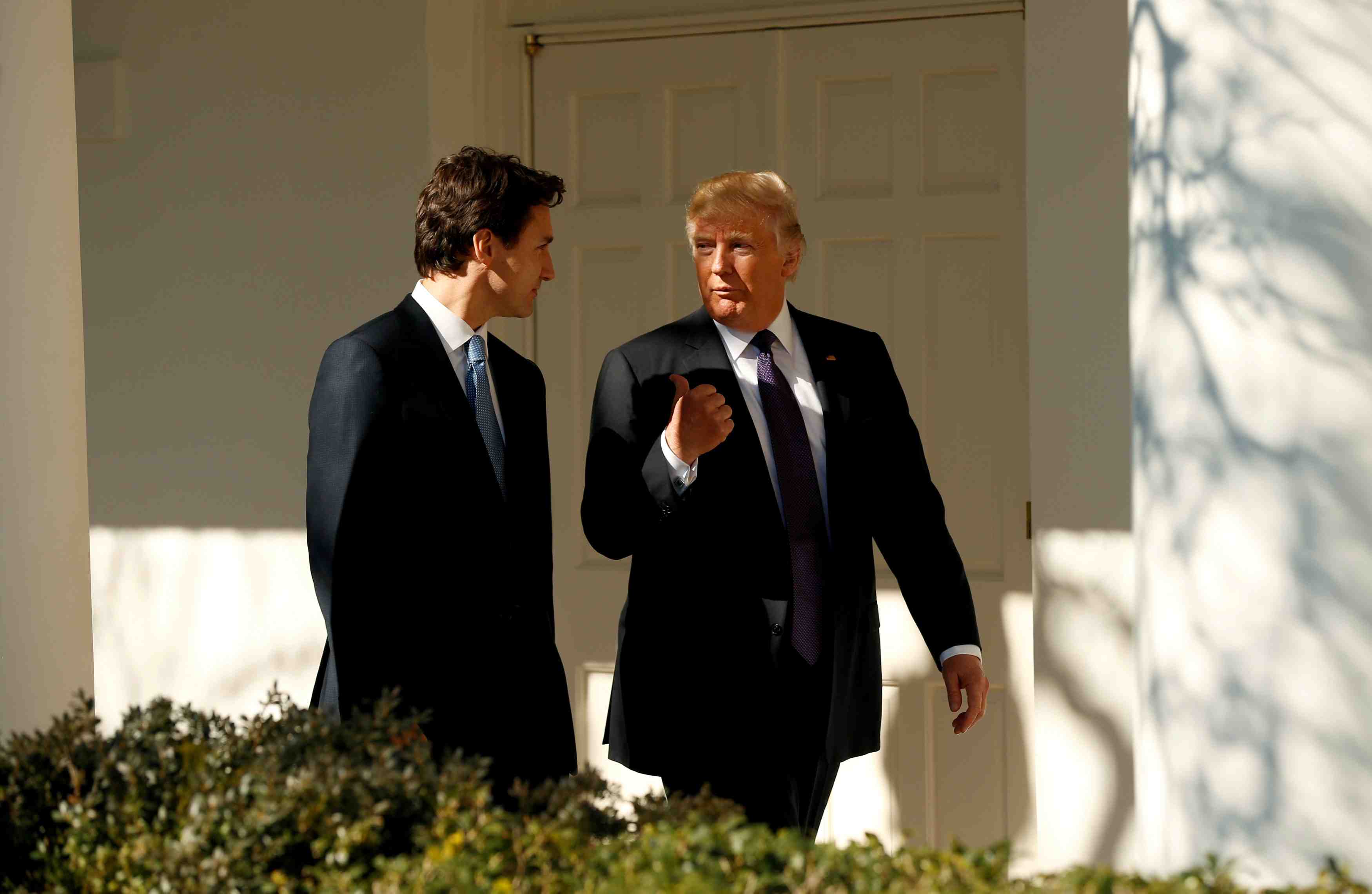 Trudeau a washington pour plaider la cause de l'alena devant trump