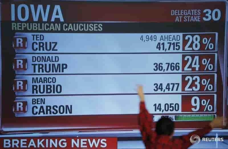 Donald trump accuse ted cruz d'avoir gagne en trichant dans l'iowa